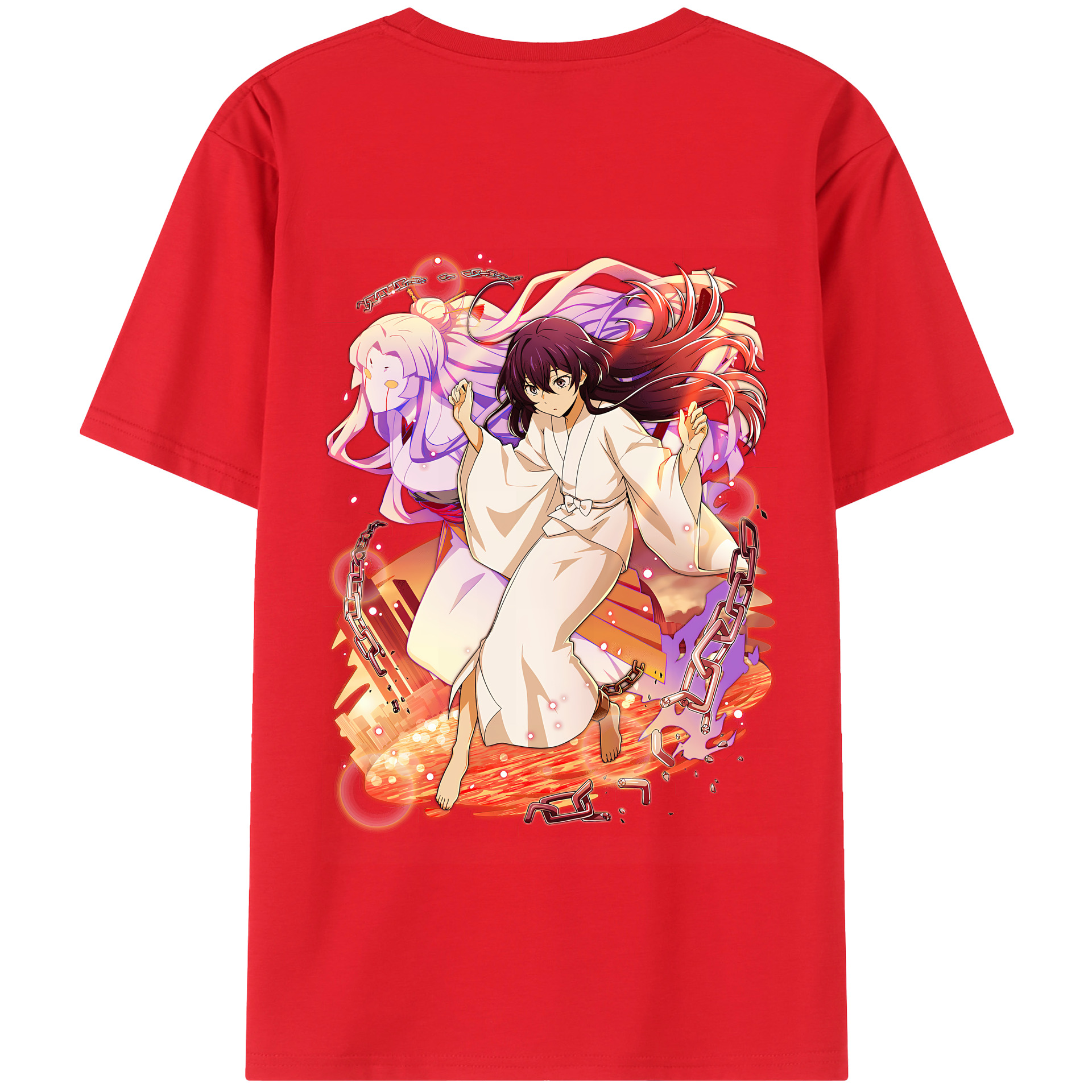 （画像用） 文豪ストレイドッグス Bungo Stray Dogs 綿100％半袖Tシャツ（背面プリント）