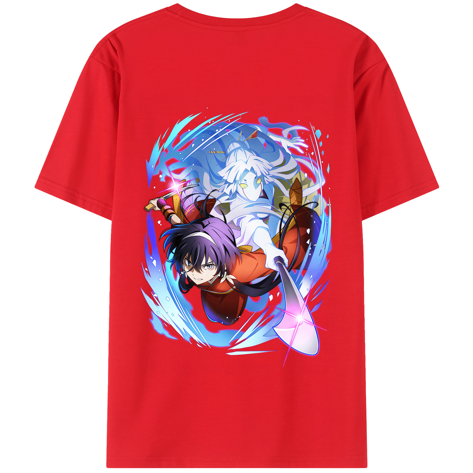 （画像用） 文豪ストレイドッグス Bungo Stray Dogs 綿100％半袖Tシャツ（背面プリント）