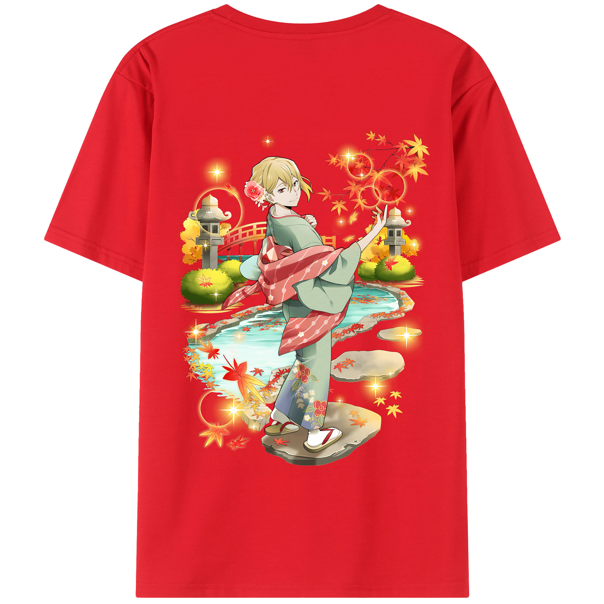 （画像用） 文豪ストレイドッグス Bungo Stray Dogs 綿100％半袖Tシャツ（背面プリント）