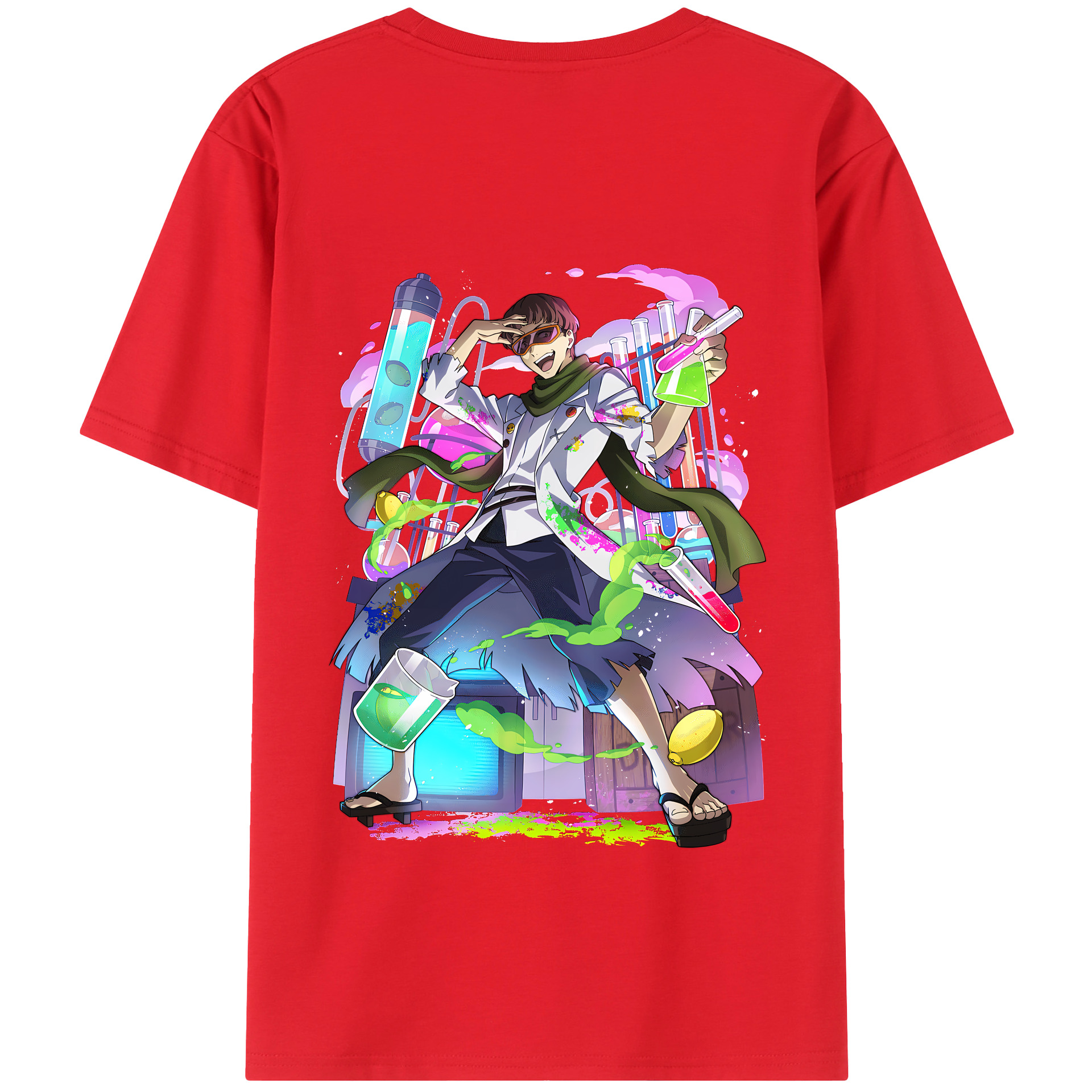 （画像用） 文豪ストレイドッグス Bungo Stray Dogs 綿100％半袖Tシャツ（背面プリント）