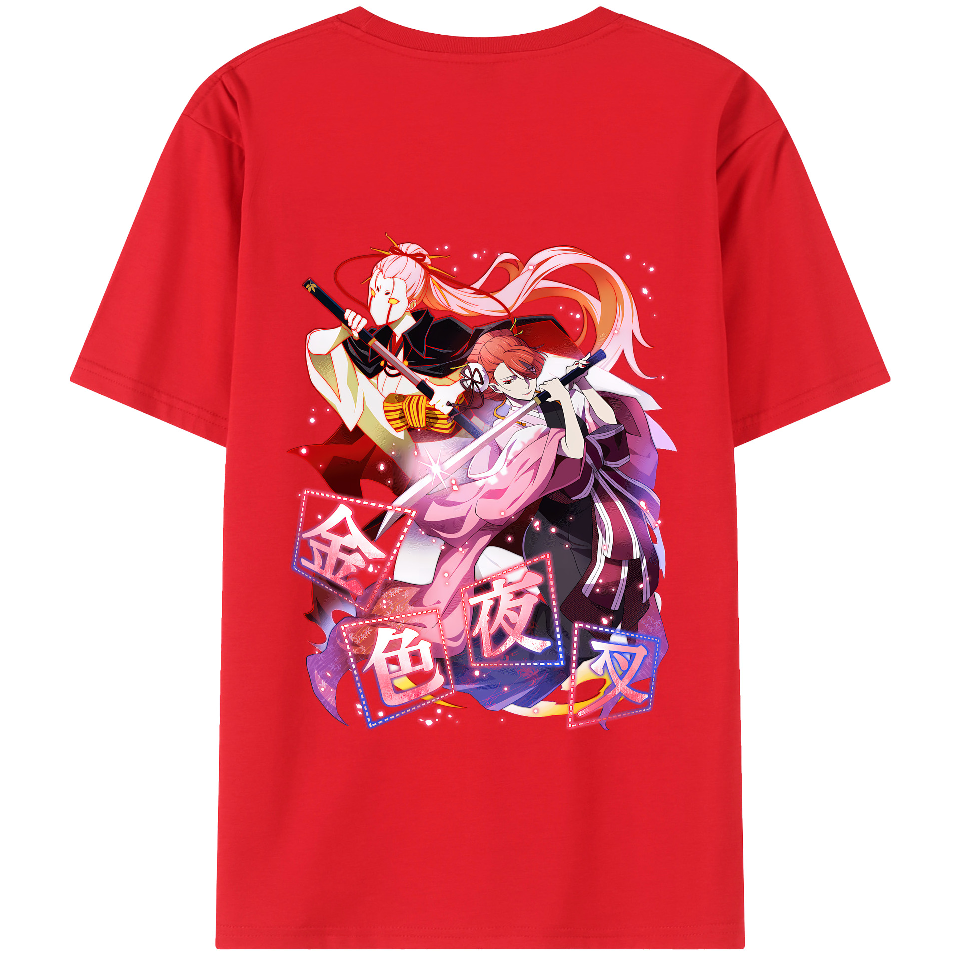 （画像用） 文豪ストレイドッグス Bungo Stray Dogs 綿100％半袖Tシャツ（背面プリント）