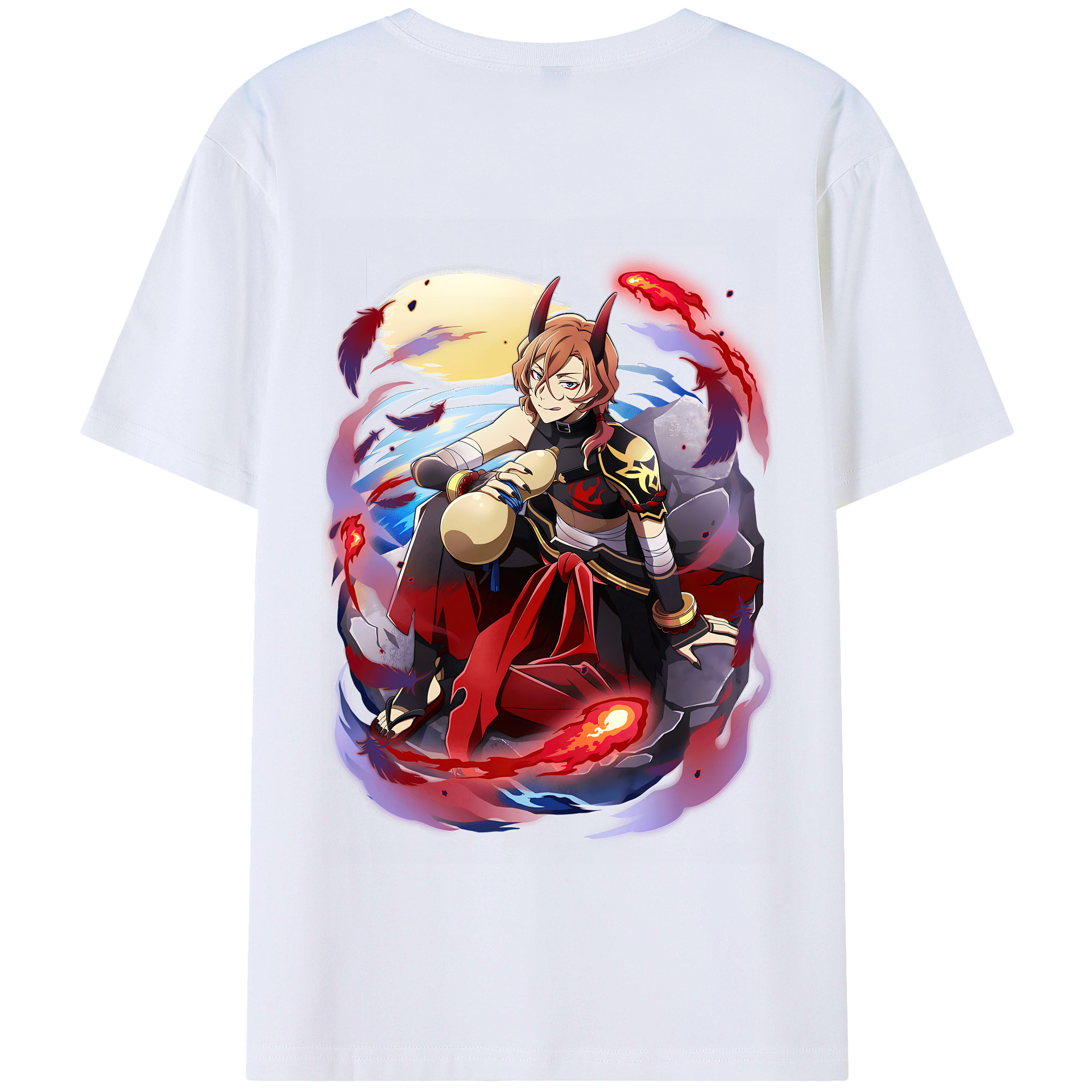 （画像用） 文豪ストレイドッグス Bungo Stray Dogs 綿100％半袖Tシャツ（背面プリント）