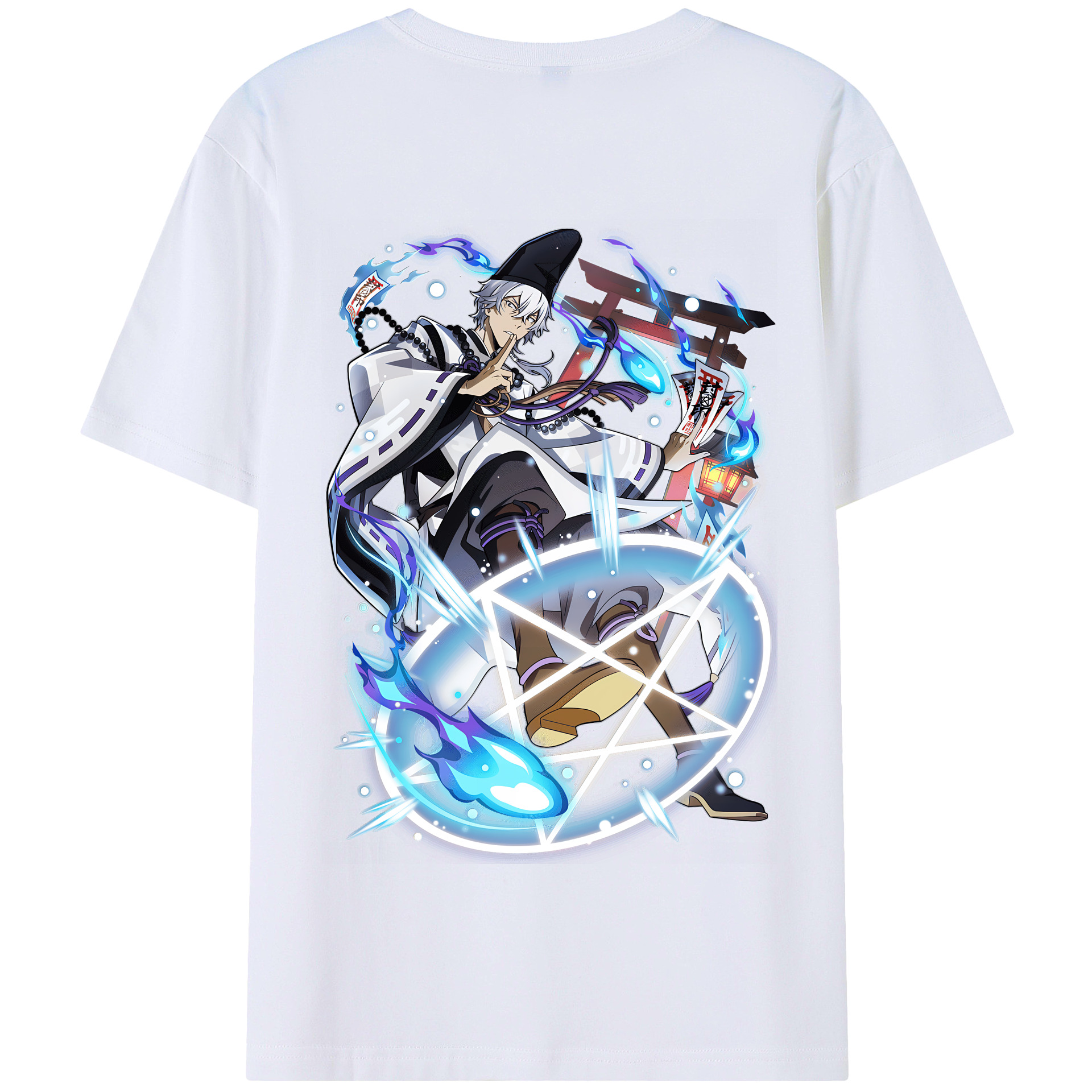 （画像用） 文豪ストレイドッグス Bungo Stray Dogs 綿100％半袖Tシャツ（背面プリント）