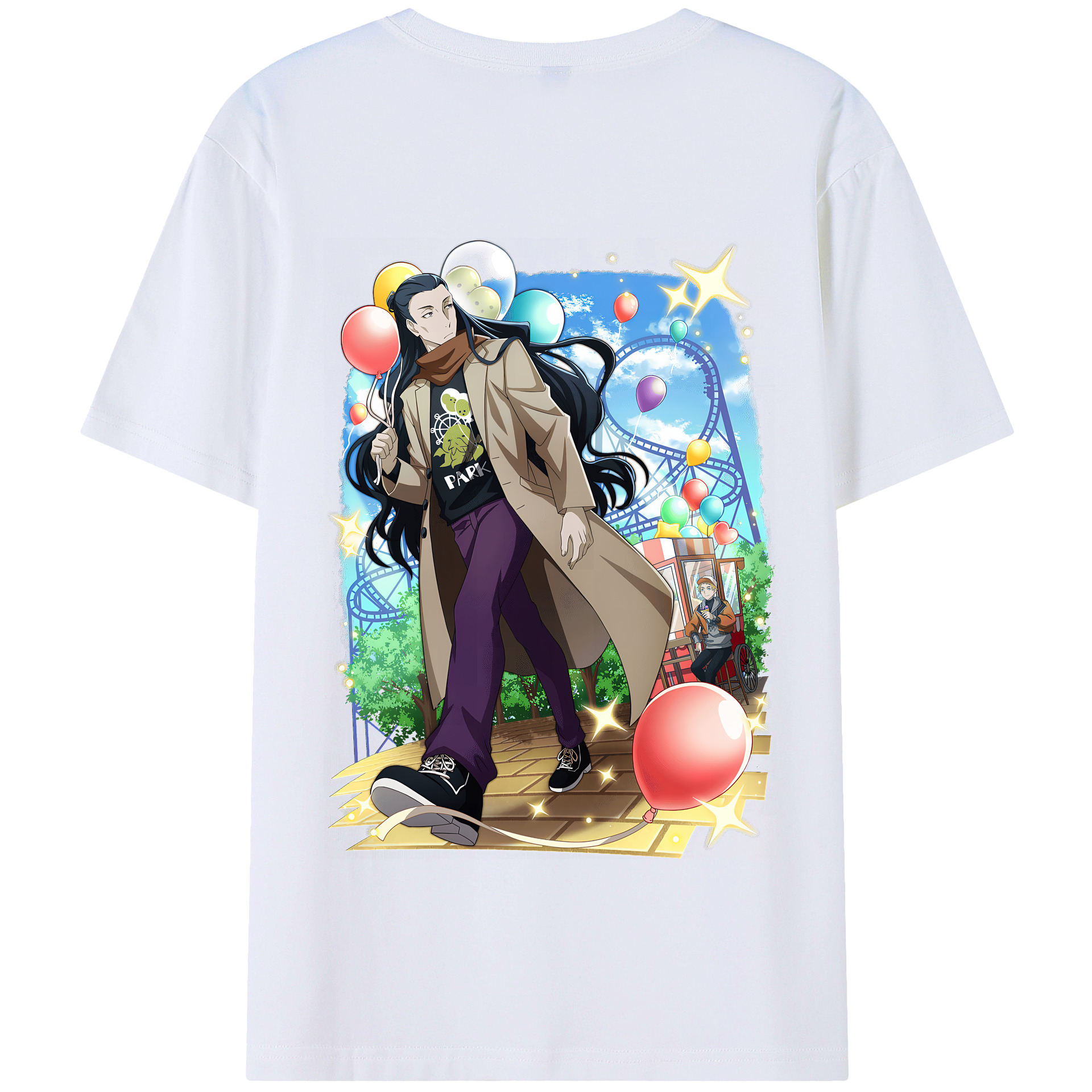 （画像用） 文豪ストレイドッグス Bungo Stray Dogs 綿100％半袖Tシャツ（背面プリント）
