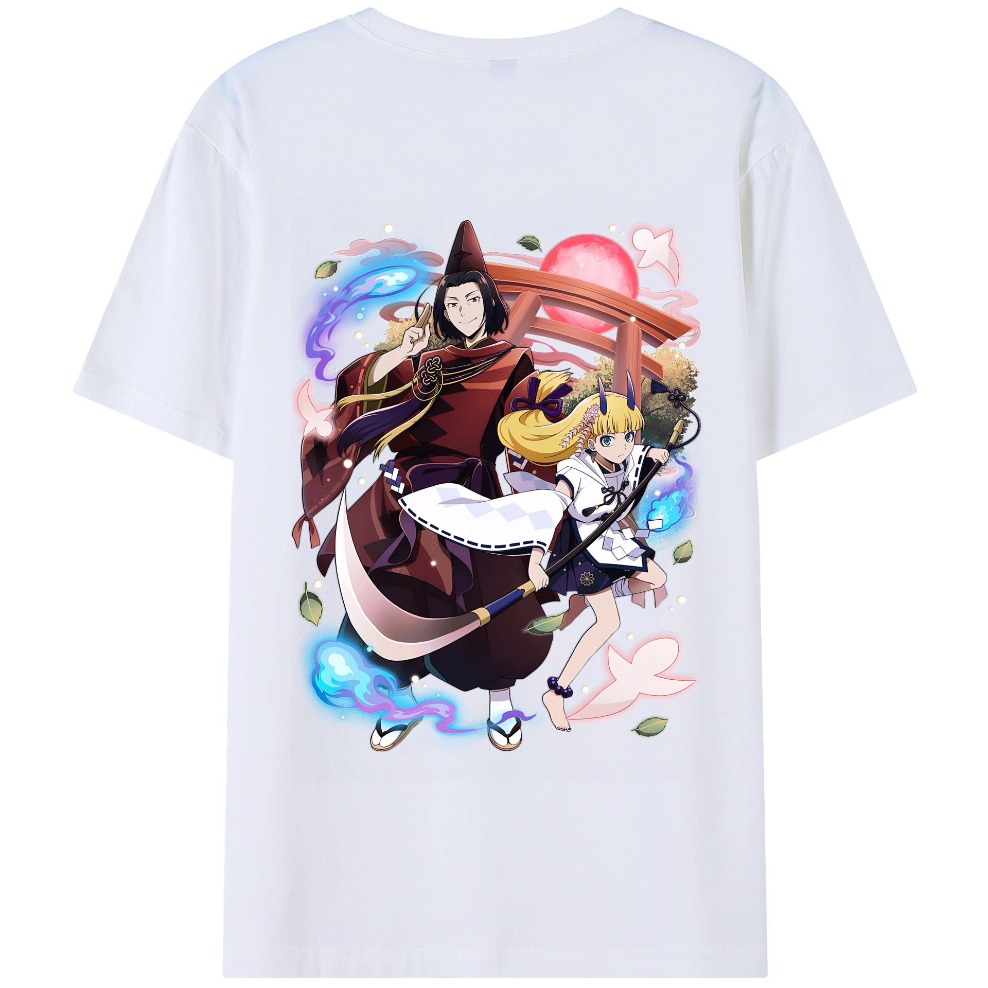 （画像用） 文豪ストレイドッグス Bungo Stray Dogs 綿100％半袖Tシャツ（背面プリント）