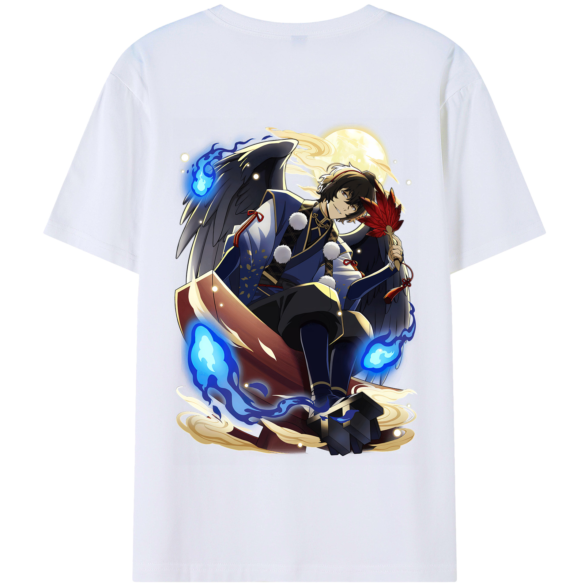 （画像用） 文豪ストレイドッグス Bungo Stray Dogs 綿100％半袖Tシャツ（背面プリント）