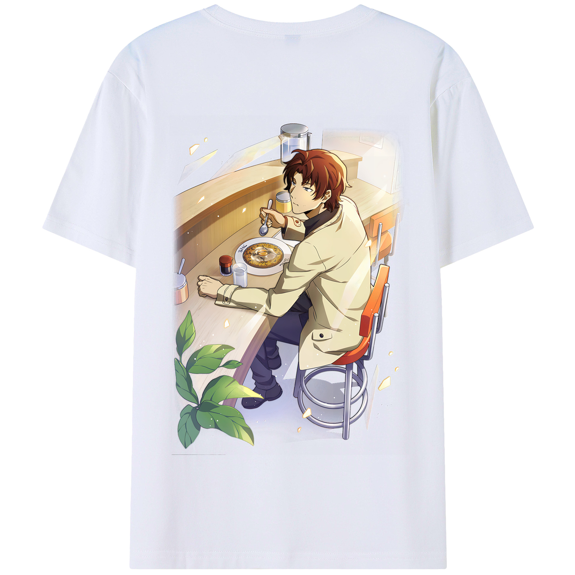 （画像用） 文豪ストレイドッグス Bungo Stray Dogs 綿100％半袖Tシャツ（背面プリント）