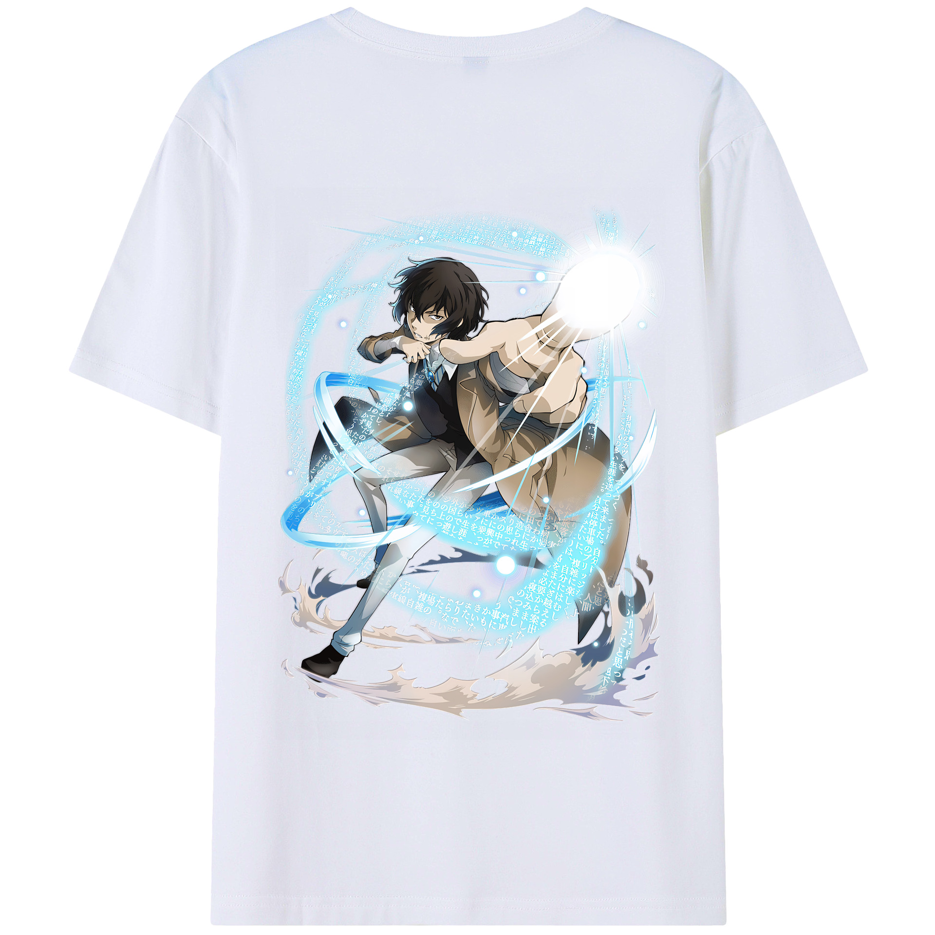 （画像用） 文豪ストレイドッグス Bungo Stray Dogs 綿100％半袖Tシャツ（背面プリント）