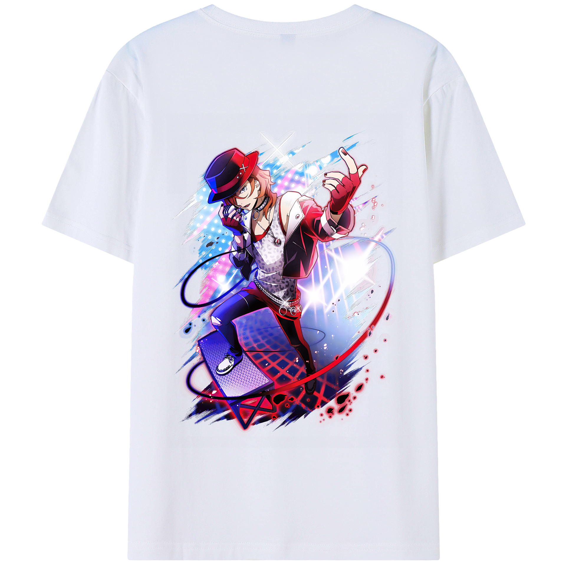 （画像用） 文豪ストレイドッグス Bungo Stray Dogs 綿100％半袖Tシャツ（背面プリント）