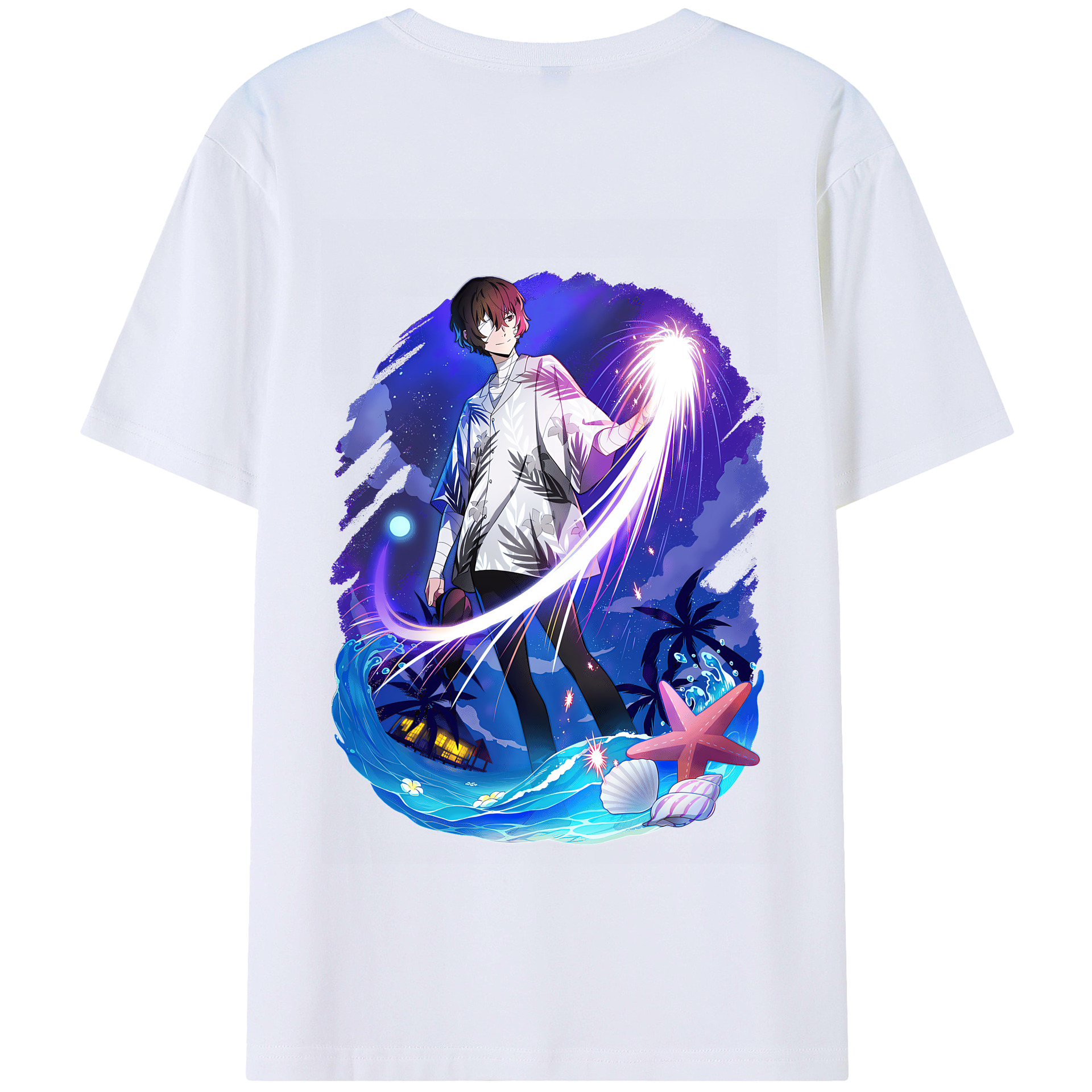 （画像用） 文豪ストレイドッグス Bungo Stray Dogs 綿100％半袖Tシャツ（背面プリント）