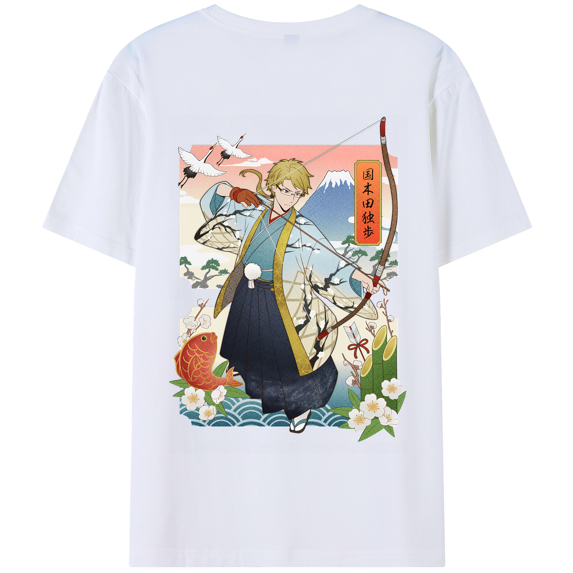 （画像用） 文豪ストレイドッグス Bungo Stray Dogs 綿100％半袖Tシャツ（背面プリント）