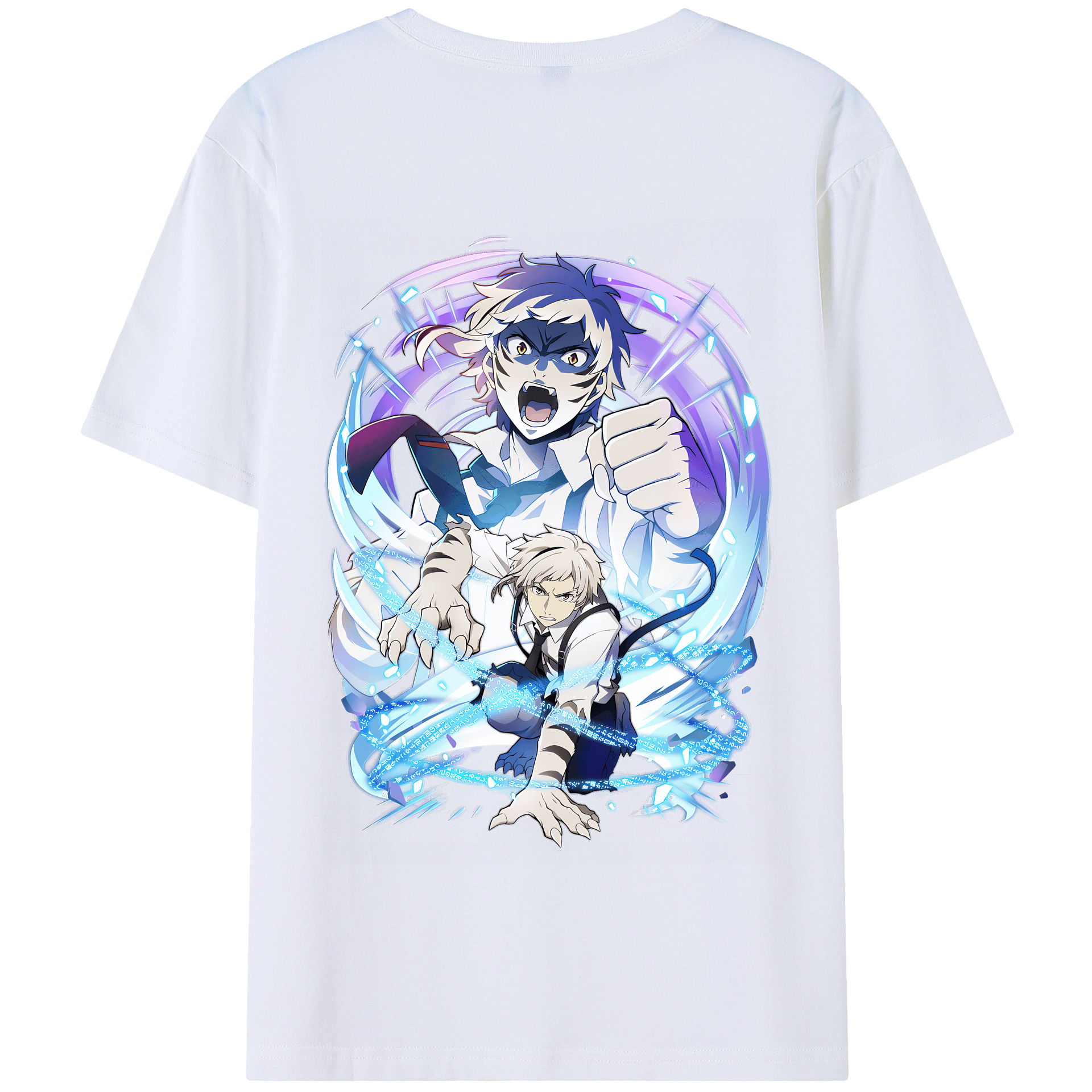 （画像用） 文豪ストレイドッグス Bungo Stray Dogs 綿100％半袖Tシャツ（背面プリント）