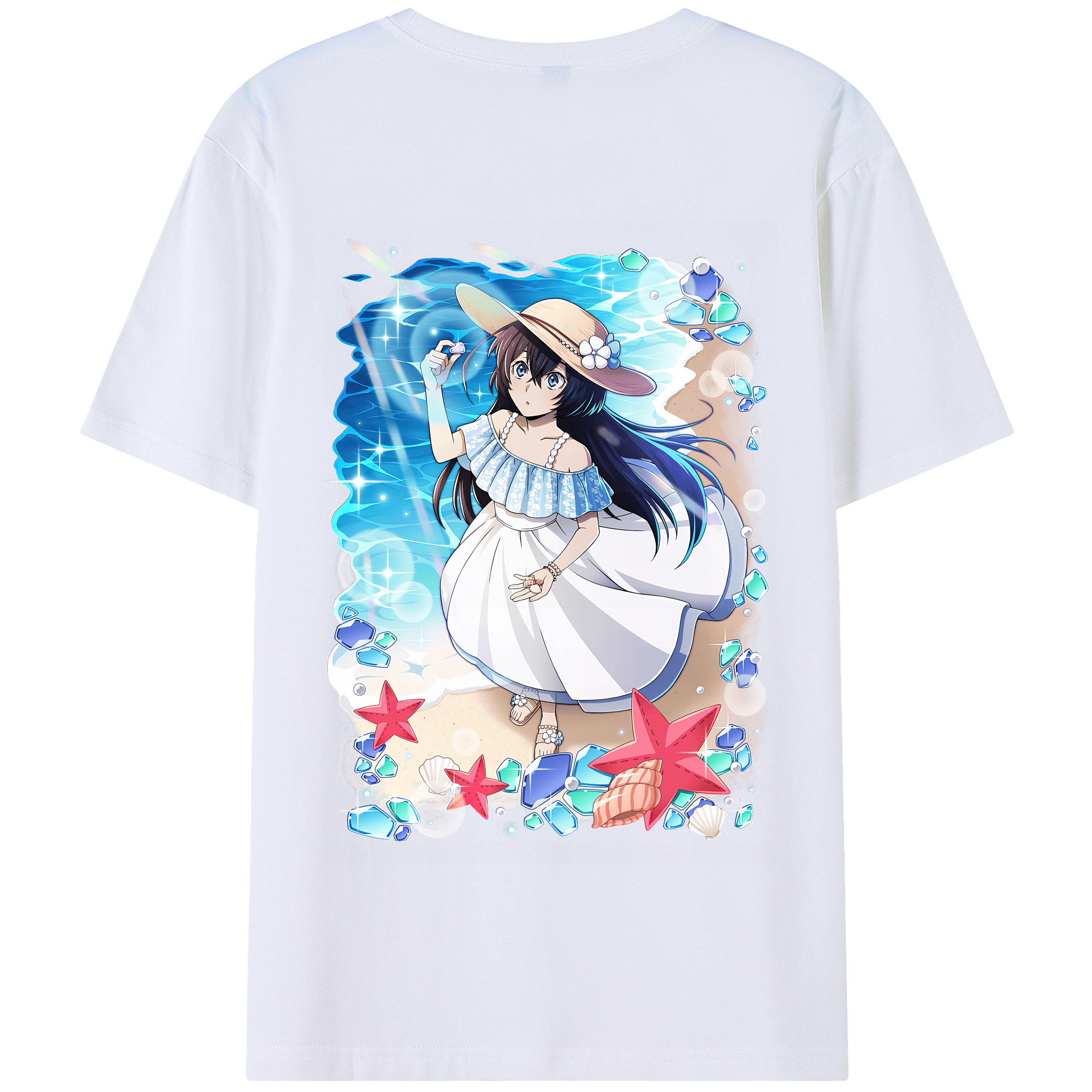 （画像用） 文豪ストレイドッグス Bungo Stray Dogs 綿100％半袖Tシャツ（背面プリント）