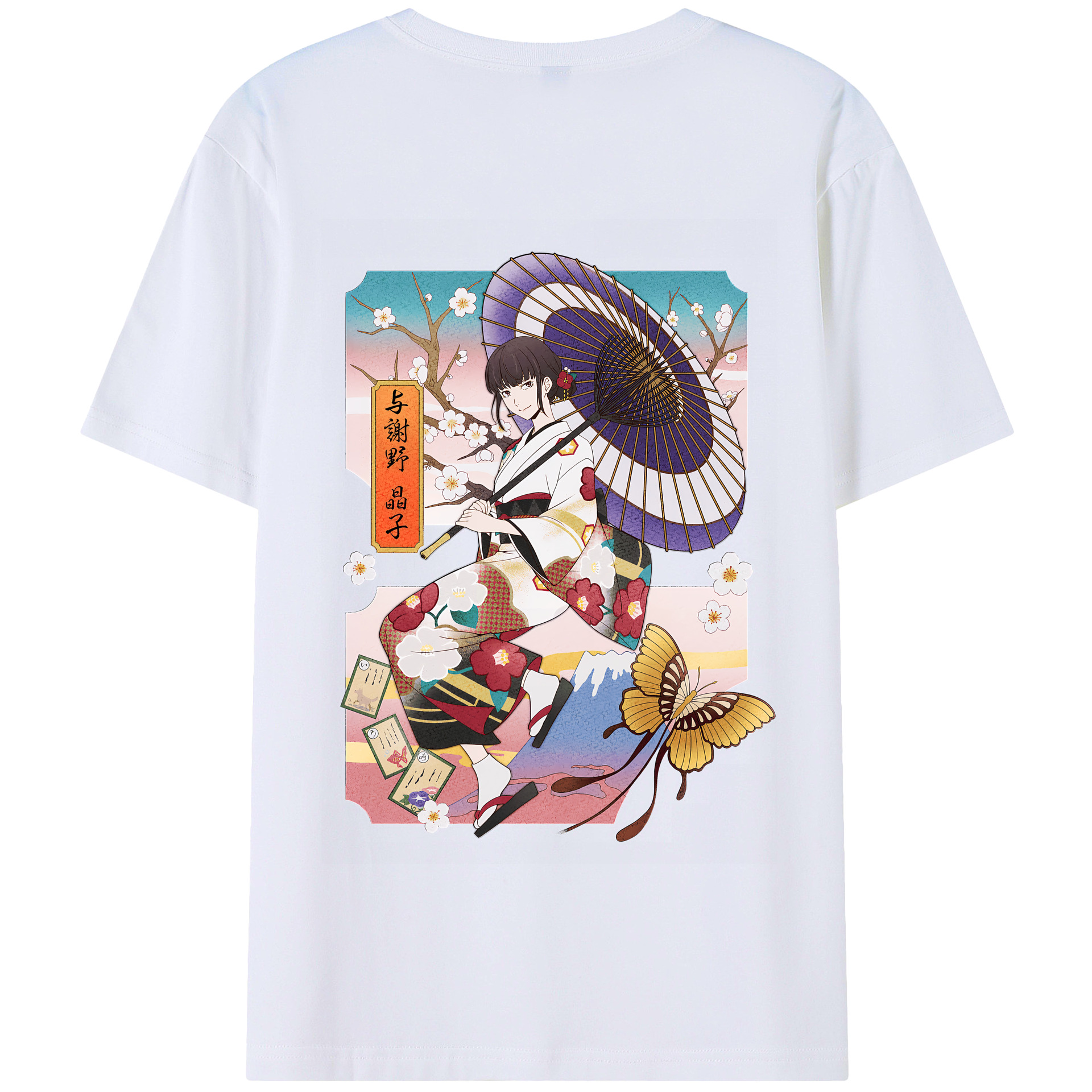 （画像用） 文豪ストレイドッグス Bungo Stray Dogs 綿100％半袖Tシャツ（背面プリント）