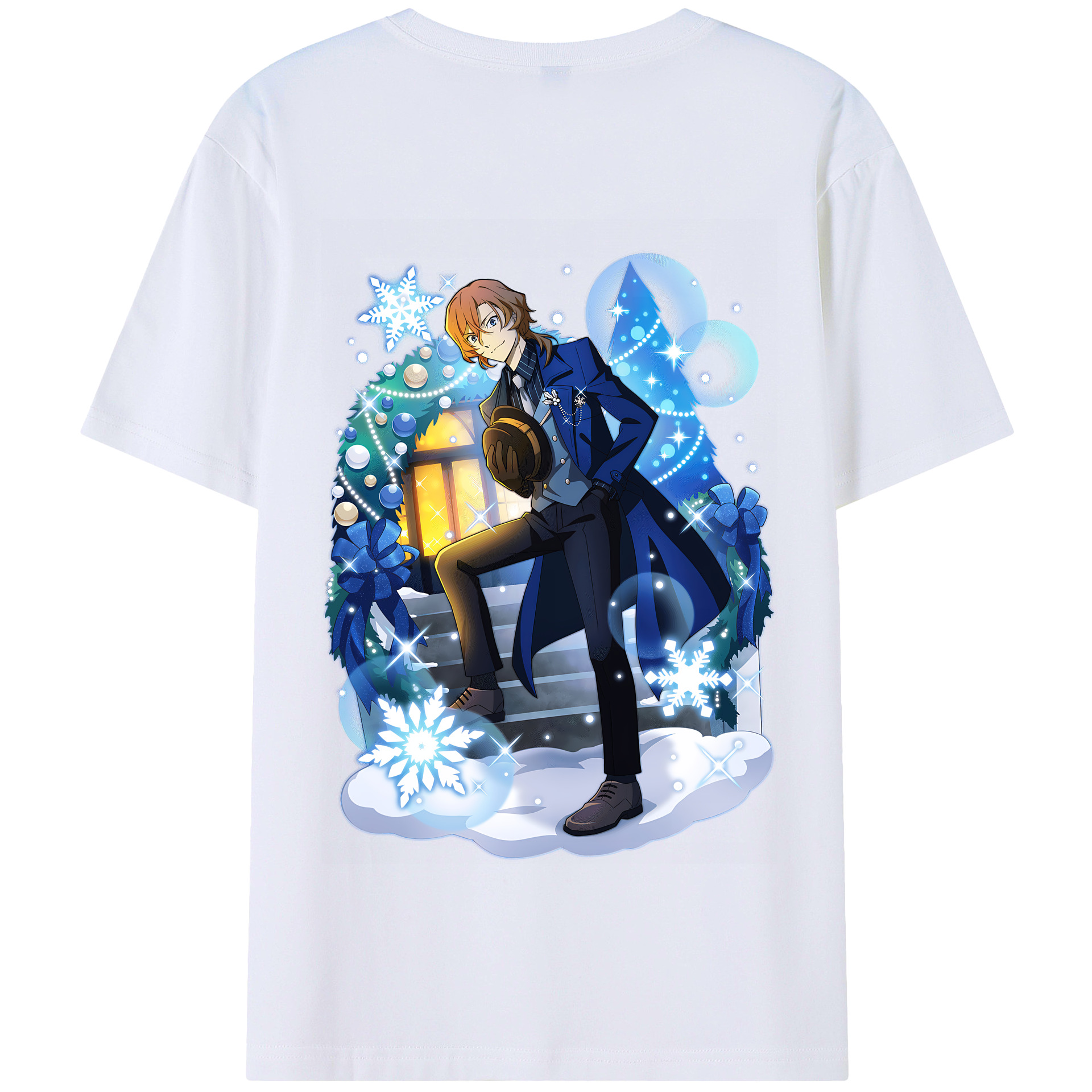 （画像用） 文豪ストレイドッグス Bungo Stray Dogs 綿100％半袖Tシャツ（背面プリント）