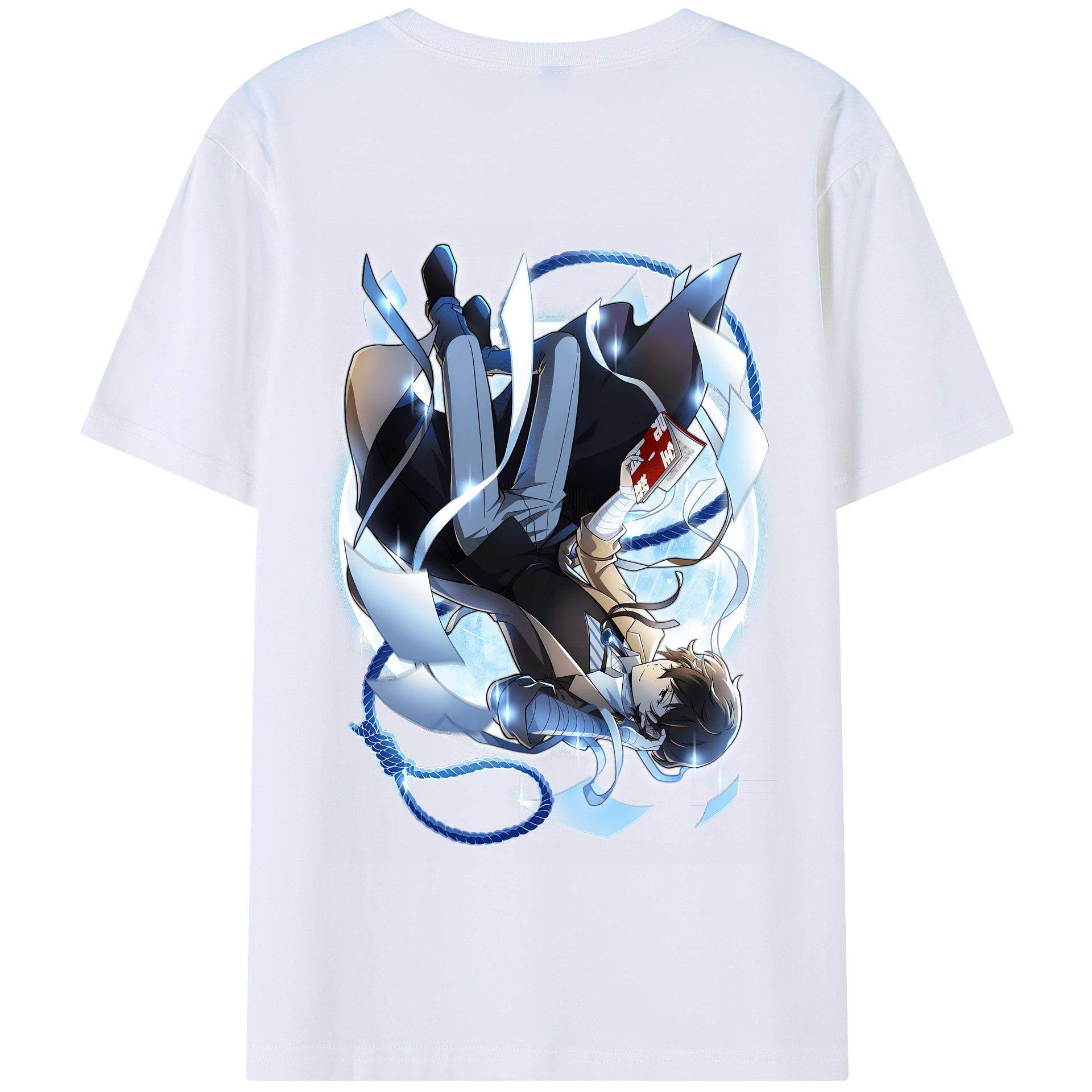 （画像用） 文豪ストレイドッグス Bungo Stray Dogs 綿100％半袖Tシャツ（背面プリント）