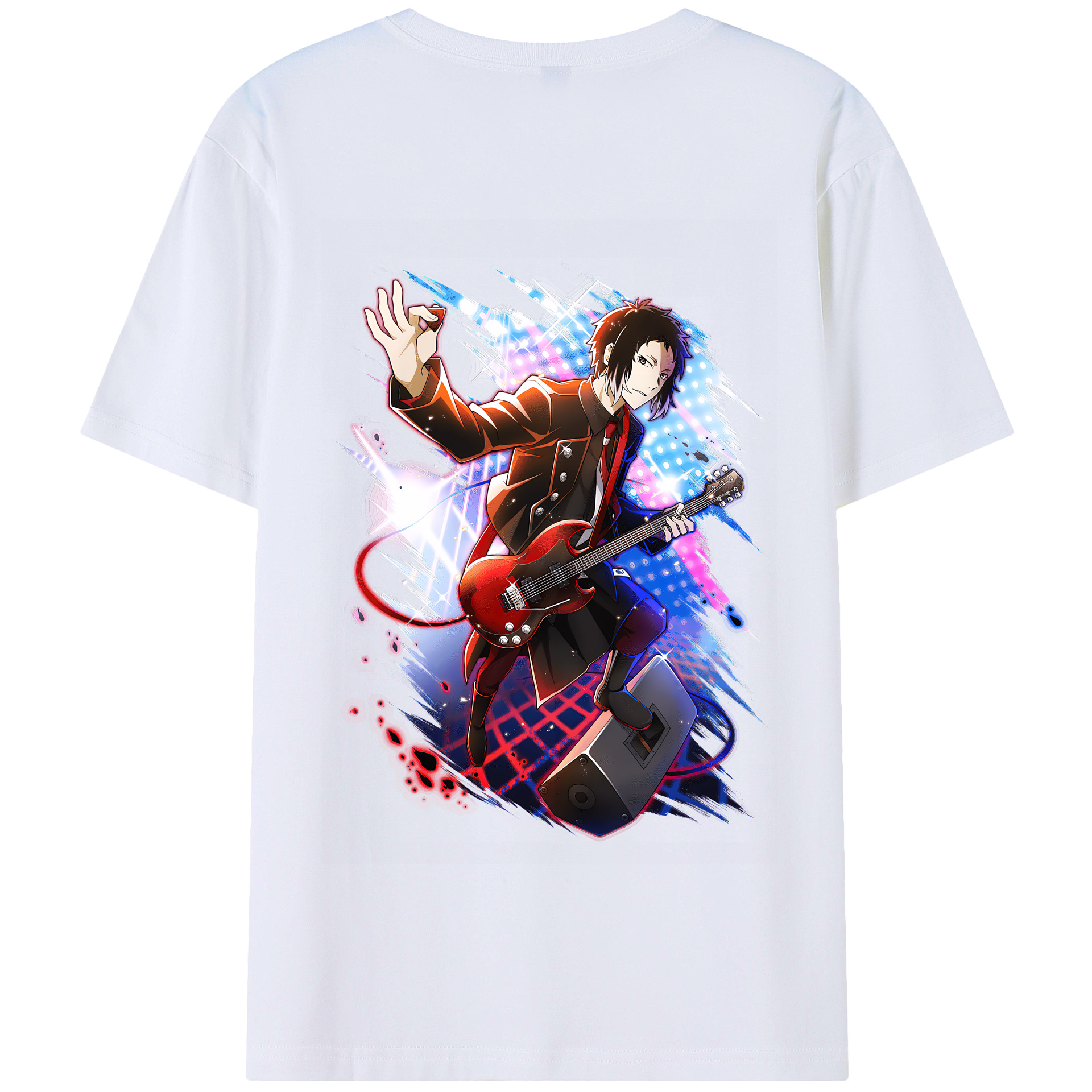 （画像用） 文豪ストレイドッグス Bungo Stray Dogs 綿100％半袖Tシャツ（背面プリント）