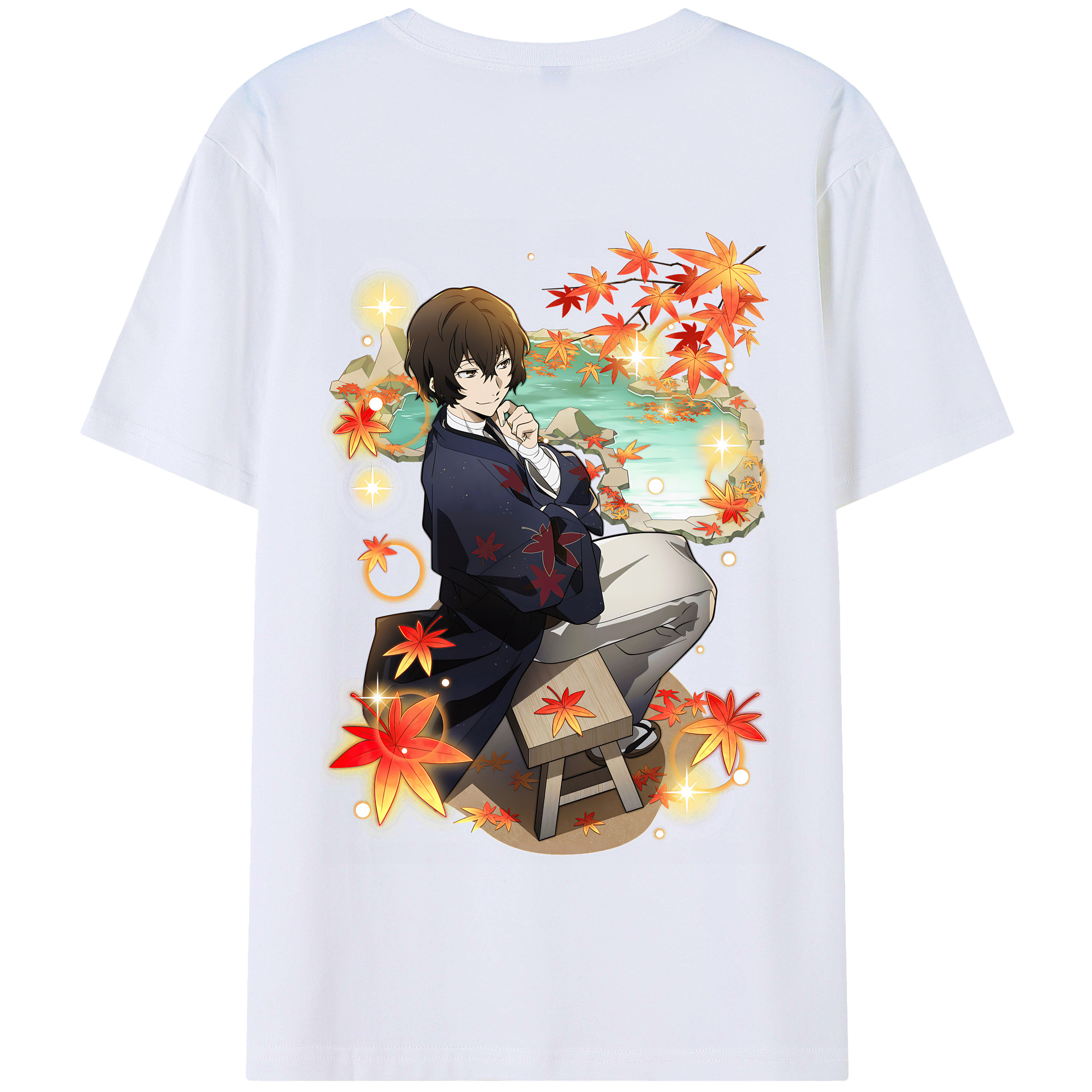 （画像用） 文豪ストレイドッグス Bungo Stray Dogs 綿100％半袖Tシャツ（背面プリント）