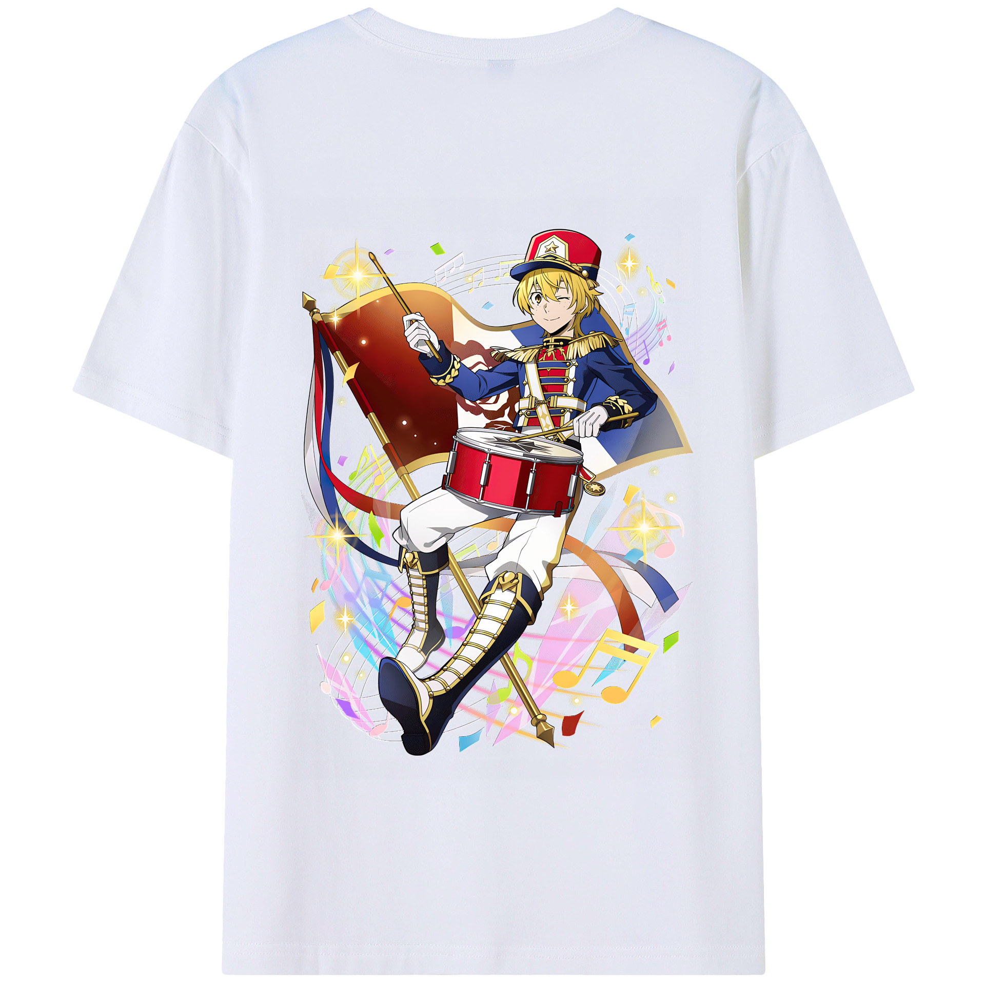 （画像用） 文豪ストレイドッグス Bungo Stray Dogs 綿100％半袖Tシャツ（背面プリント）