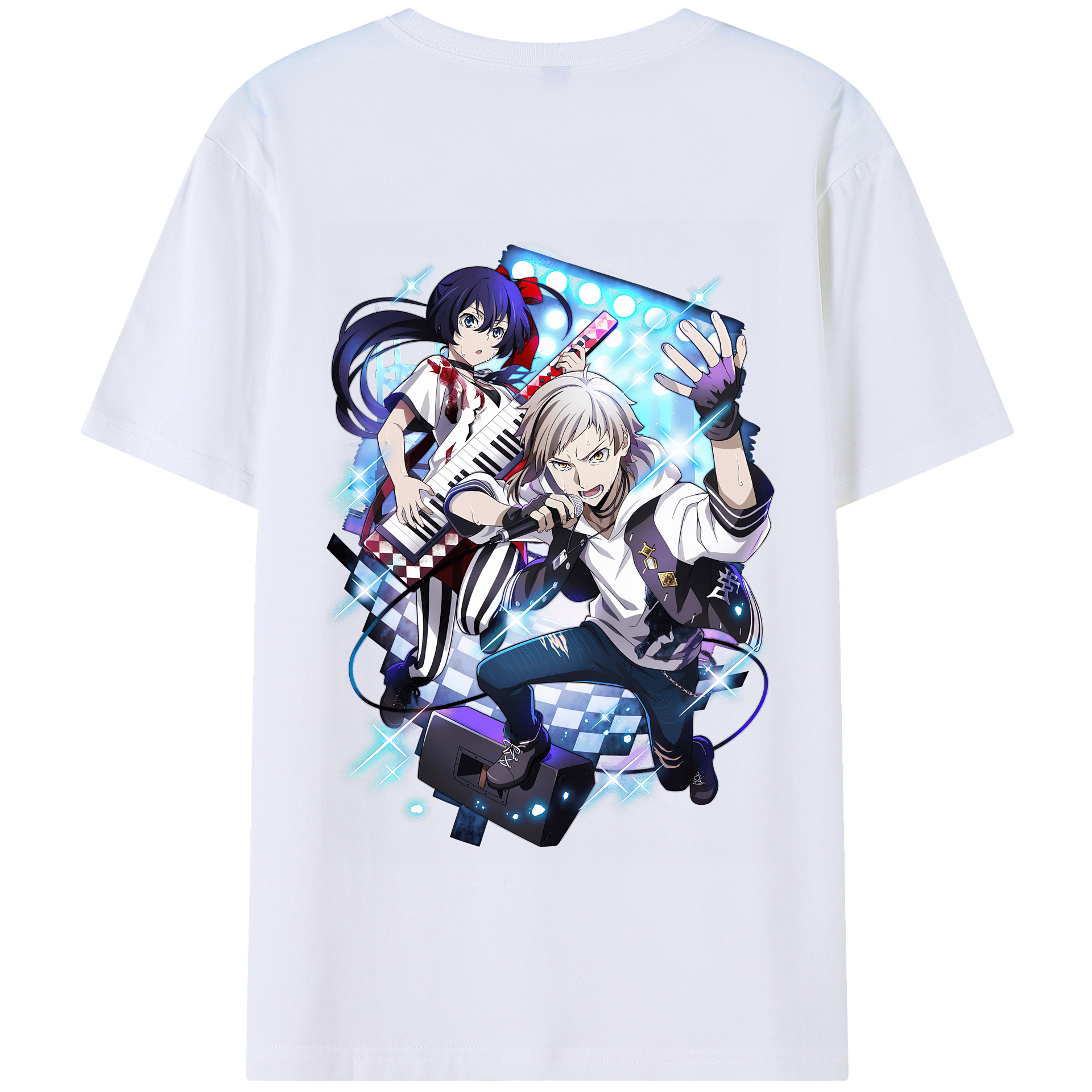 （画像用） 文豪ストレイドッグス Bungo Stray Dogs 綿100％半袖Tシャツ（背面プリント）