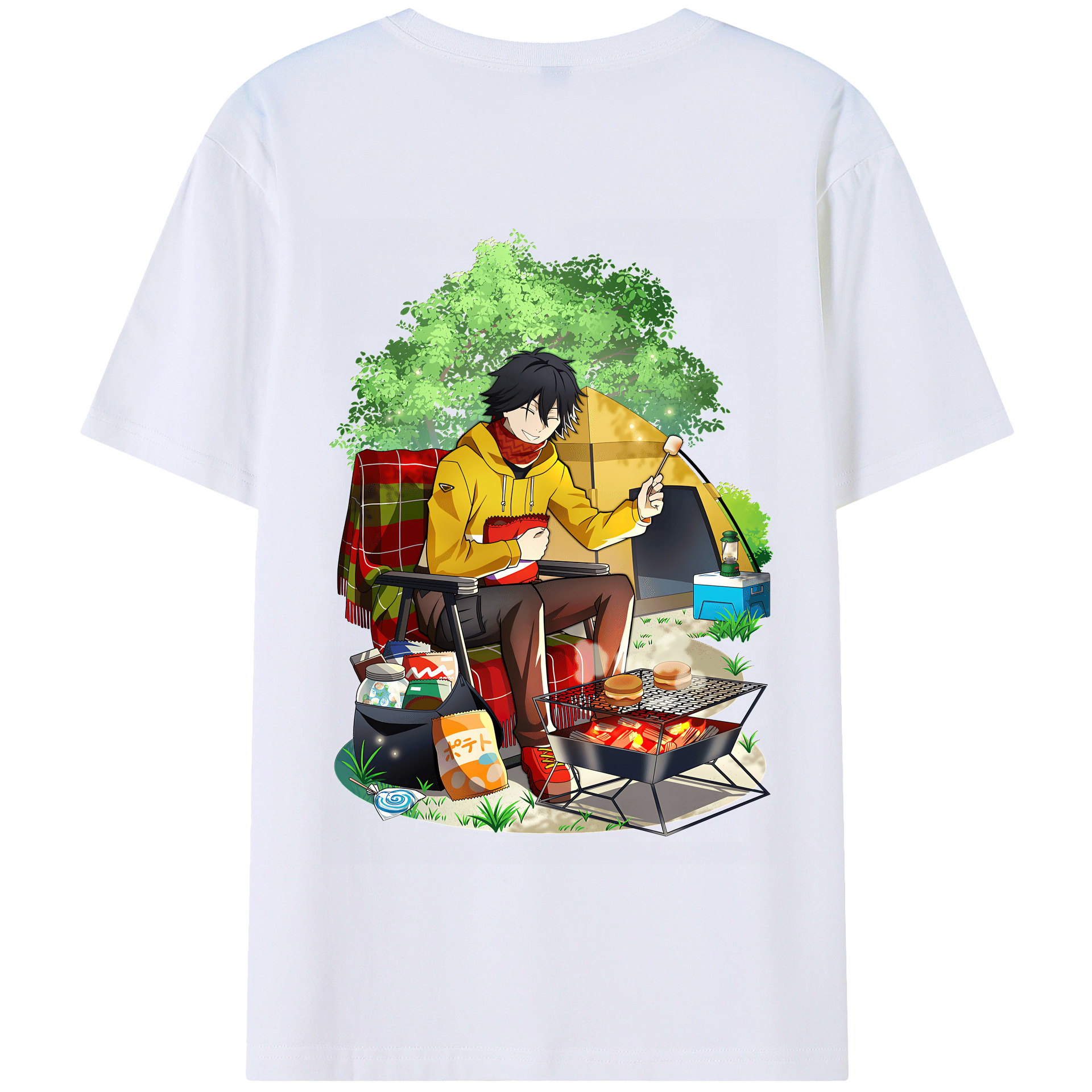 （画像用） 文豪ストレイドッグス Bungo Stray Dogs 綿100％半袖Tシャツ（背面プリント）