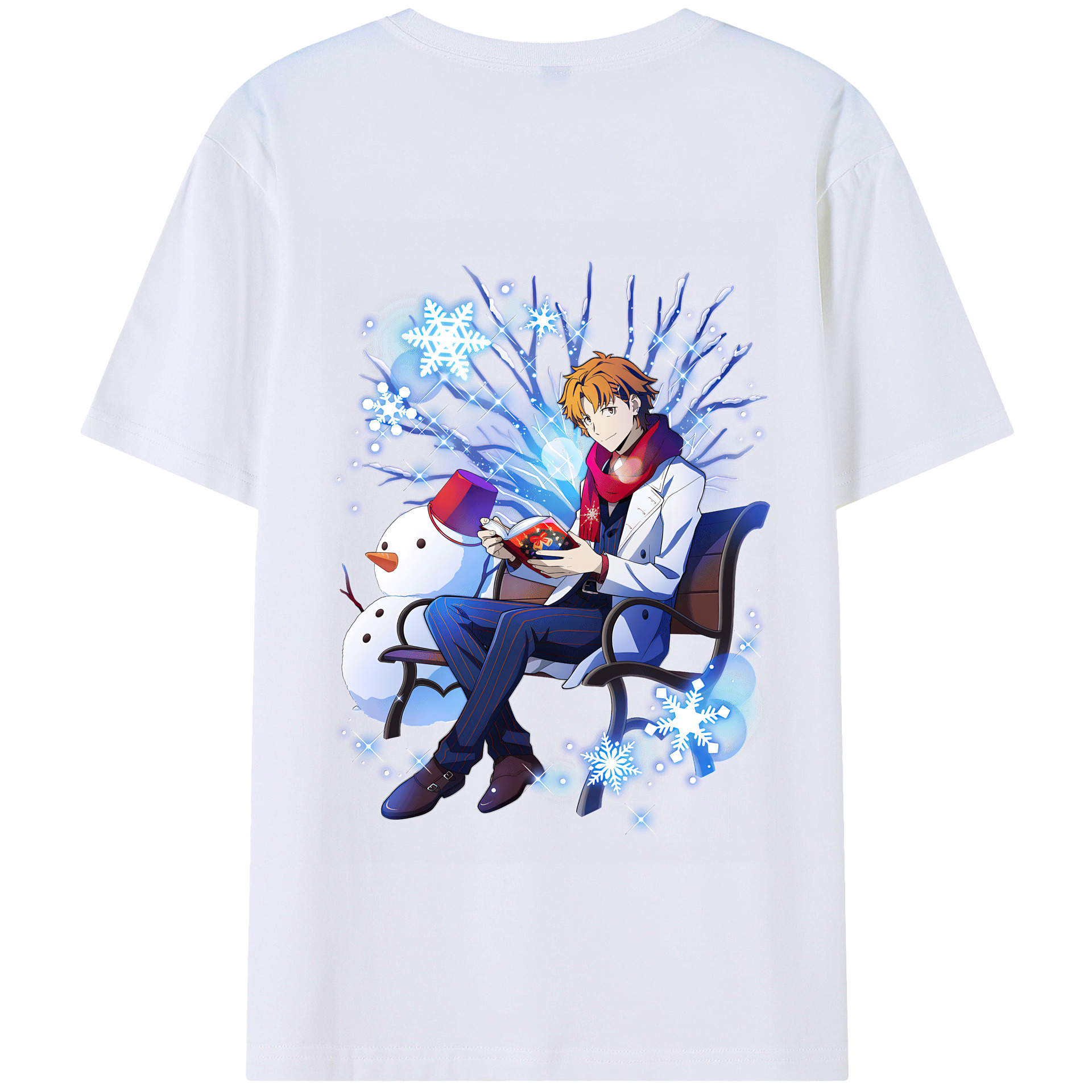 （画像用） 文豪ストレイドッグス Bungo Stray Dogs 綿100％半袖Tシャツ（背面プリント）
