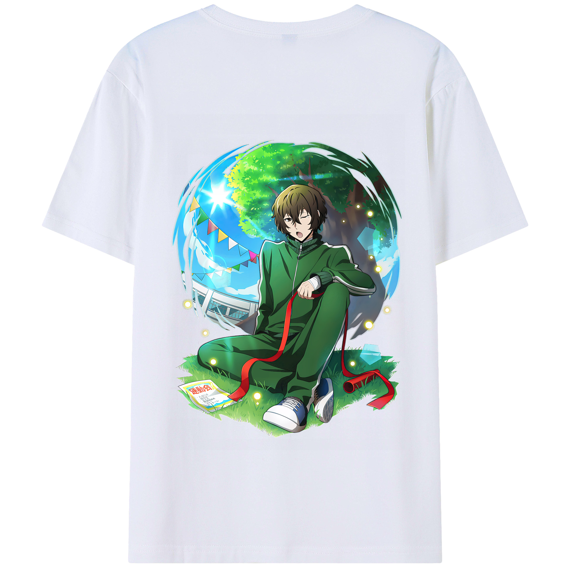（画像用） 文豪ストレイドッグス Bungo Stray Dogs 綿100％半袖Tシャツ（背面プリント）