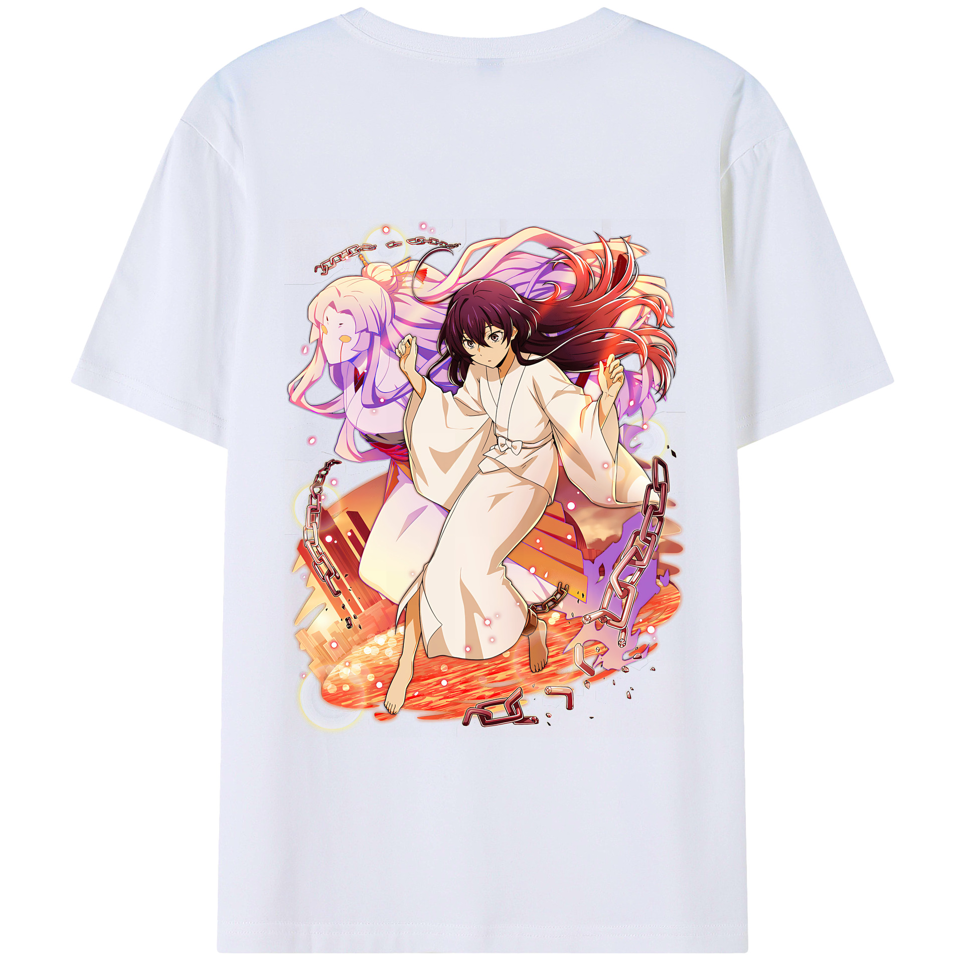 （画像用） 文豪ストレイドッグス Bungo Stray Dogs 綿100％半袖Tシャツ（背面プリント）