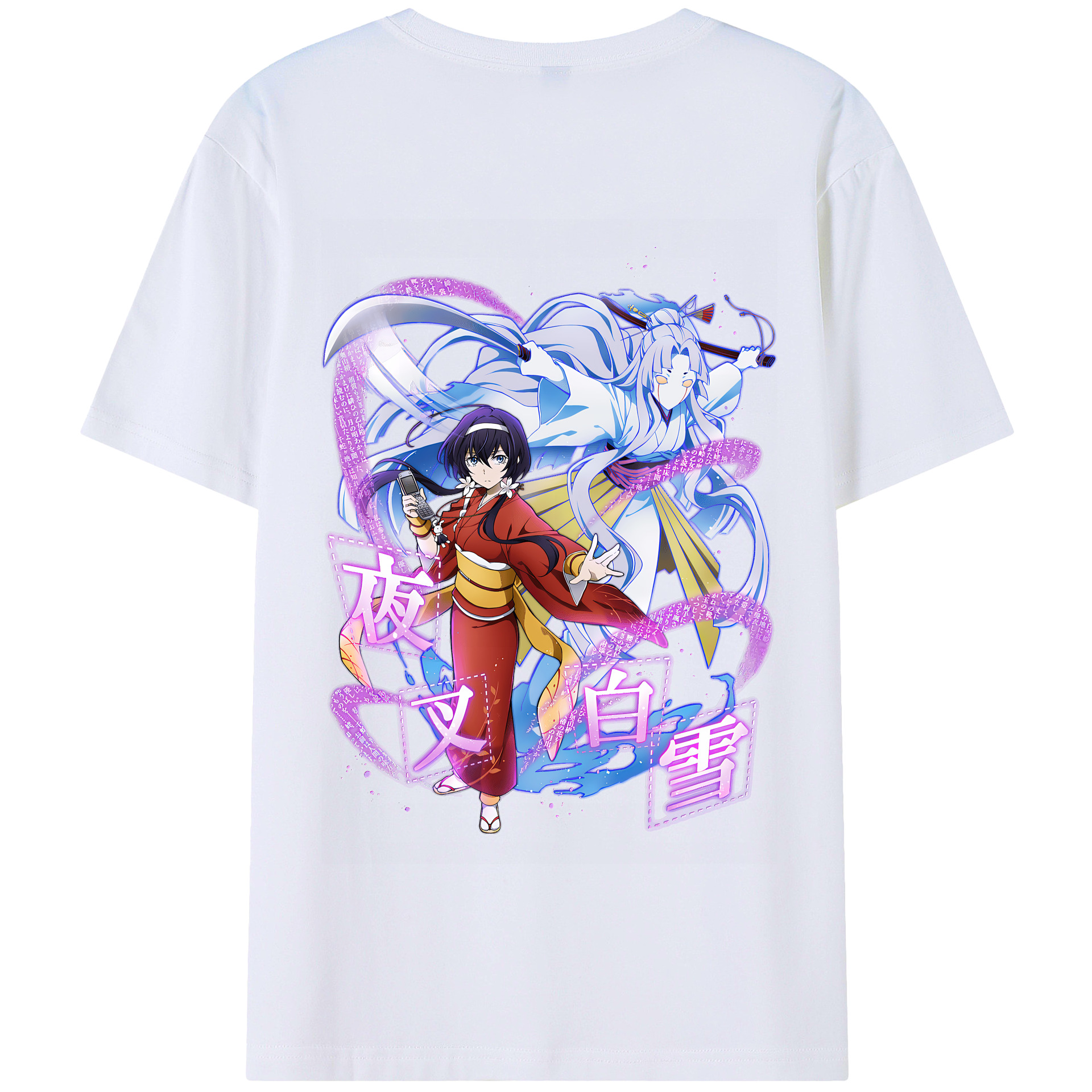 （画像用） 文豪ストレイドッグス Bungo Stray Dogs 綿100％半袖Tシャツ（背面プリント）