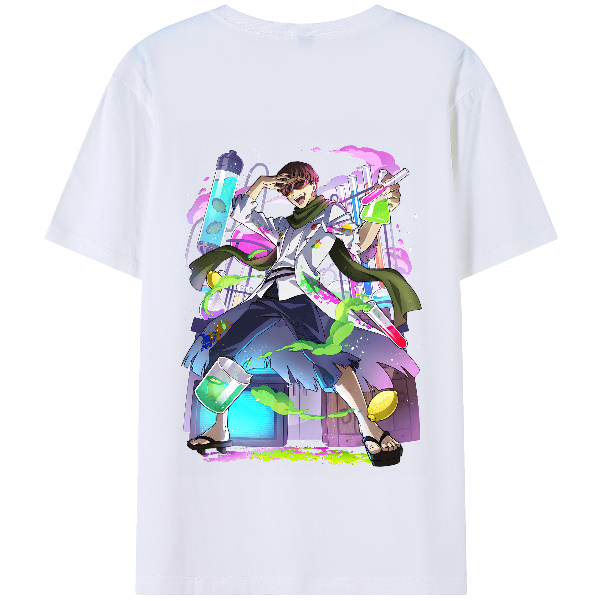 （画像用） 文豪ストレイドッグス Bungo Stray Dogs 綿100％半袖Tシャツ（背面プリント）