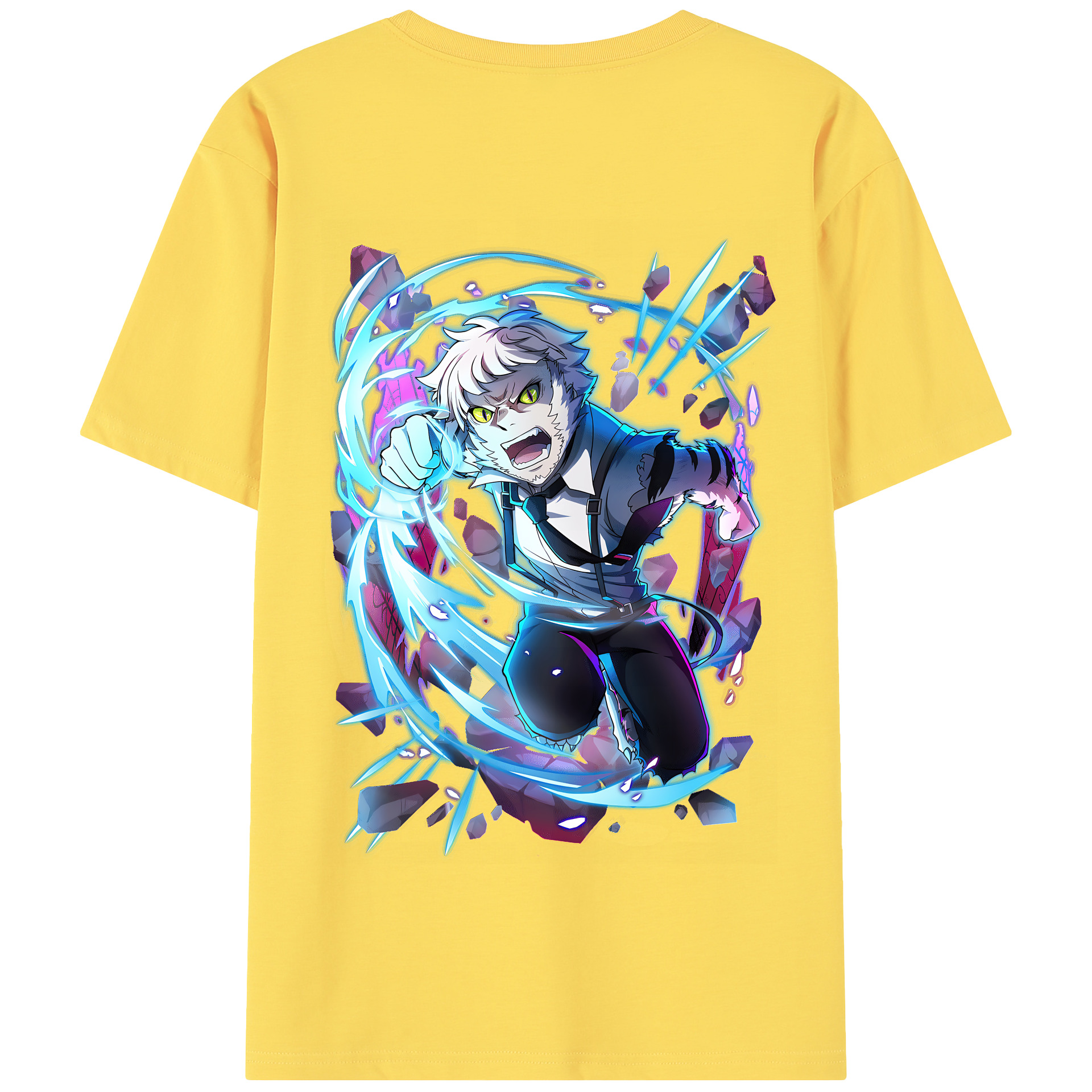 （画像用） 文豪ストレイドッグス Bungo Stray Dogs 綿100％半袖Tシャツ（背面プリント）