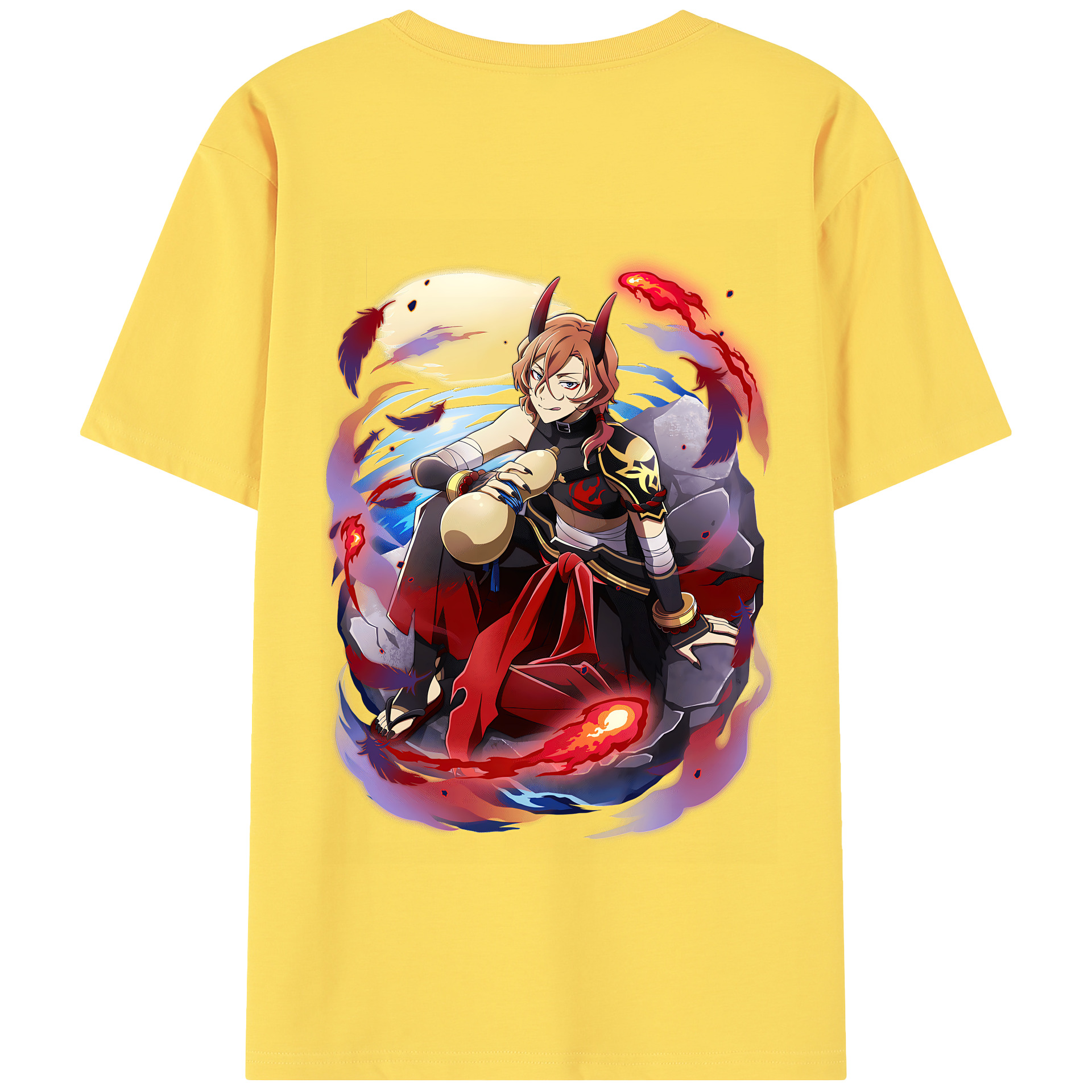 （画像用） 文豪ストレイドッグス Bungo Stray Dogs 綿100％半袖Tシャツ（背面プリント）