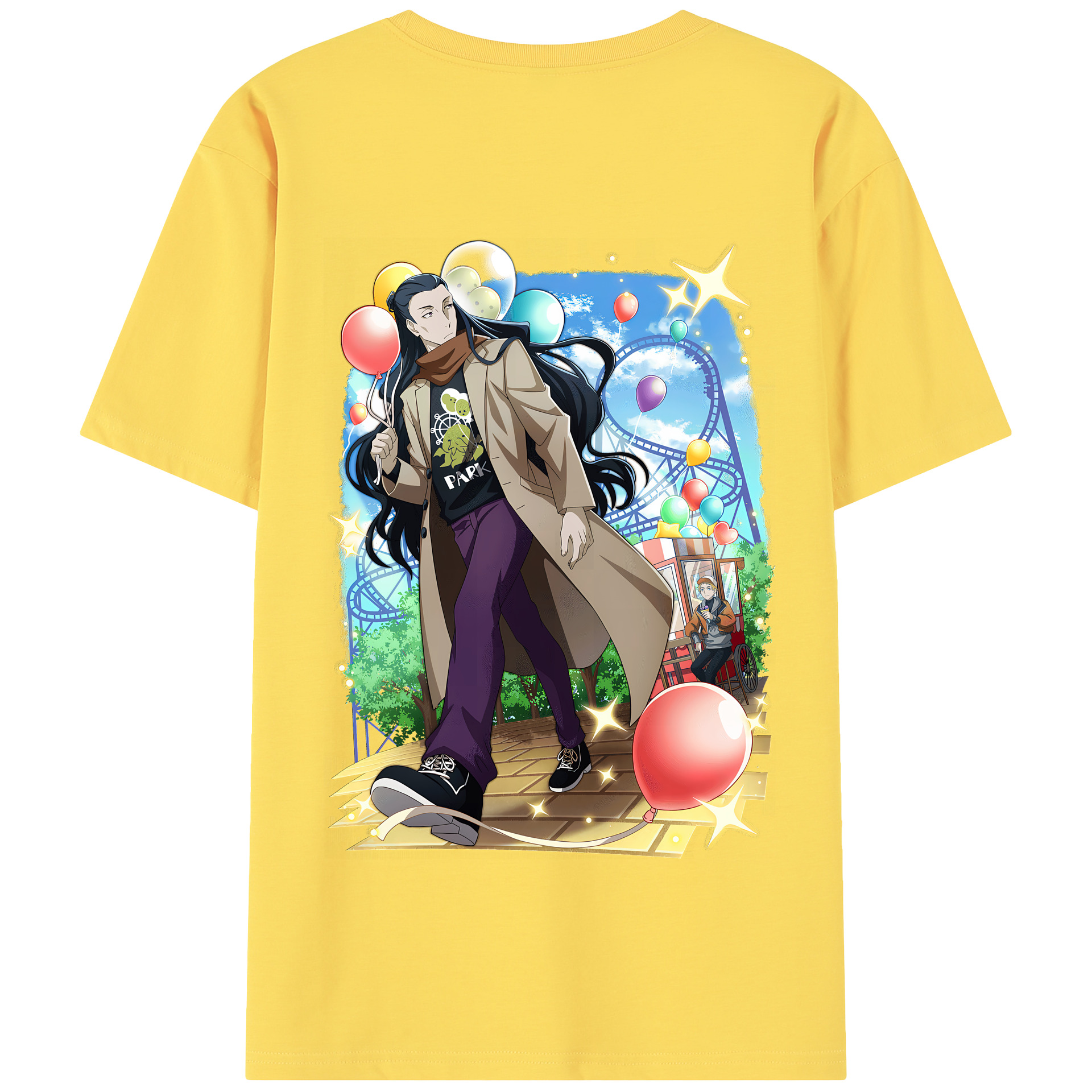 （画像用） 文豪ストレイドッグス Bungo Stray Dogs 綿100％半袖Tシャツ（背面プリント）