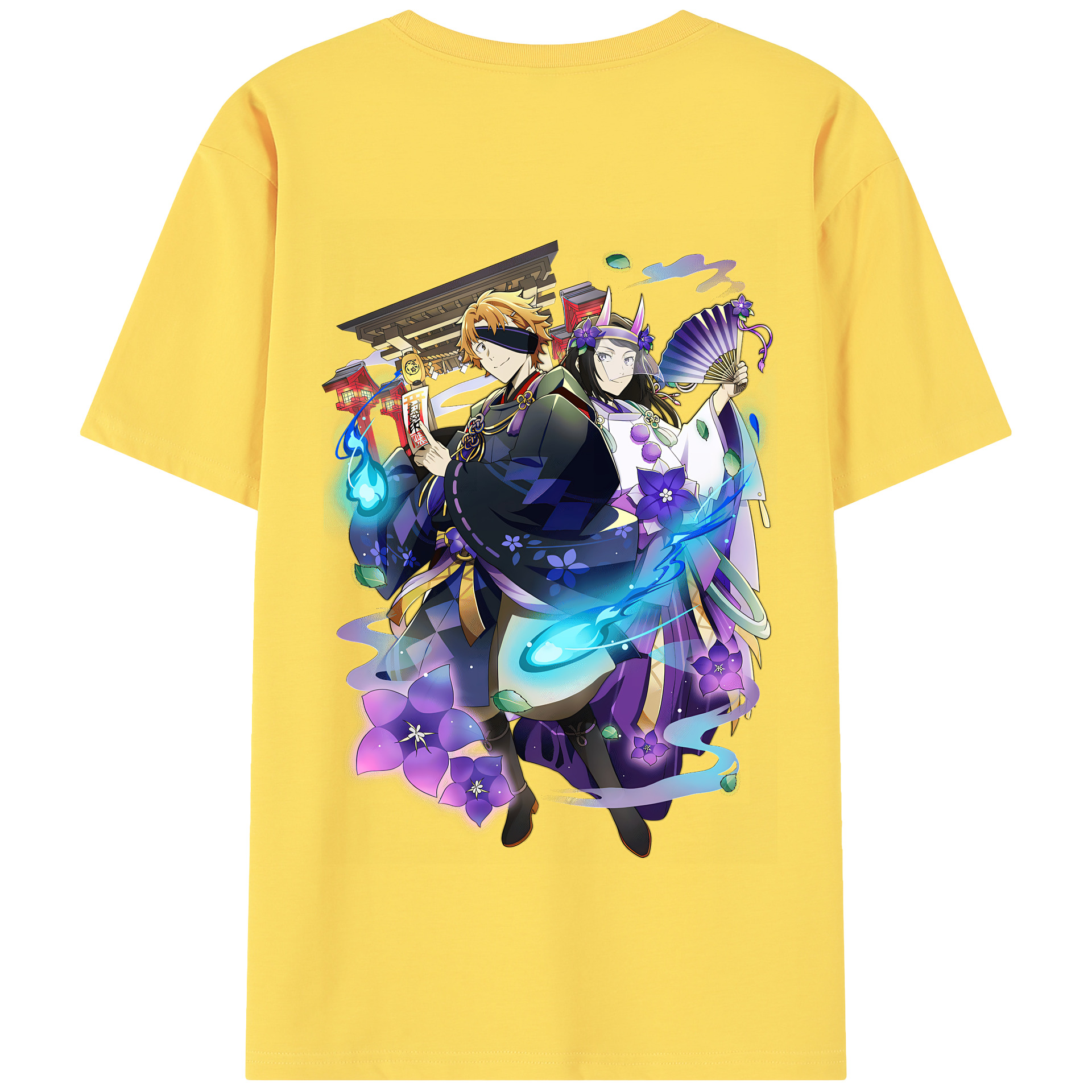 （画像用） 文豪ストレイドッグス Bungo Stray Dogs 綿100％半袖Tシャツ（背面プリント）