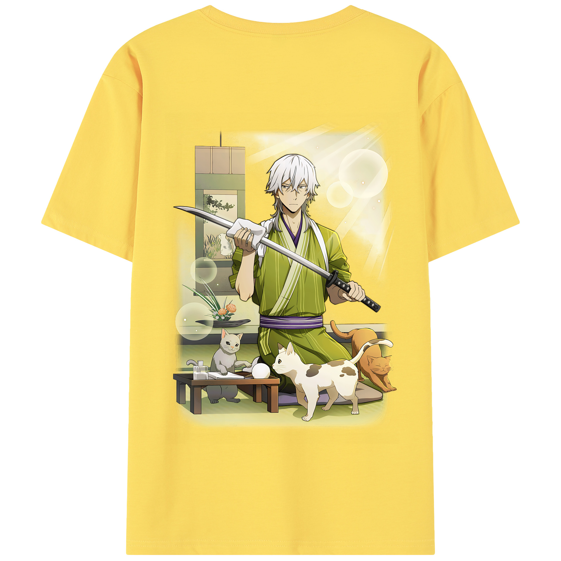 （画像用） 文豪ストレイドッグス Bungo Stray Dogs 綿100％半袖Tシャツ（背面プリント）
