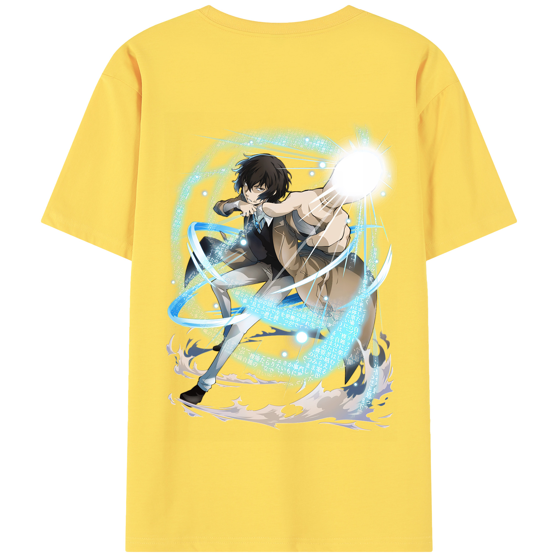 （画像用） 文豪ストレイドッグス Bungo Stray Dogs 綿100％半袖Tシャツ（背面プリント）
