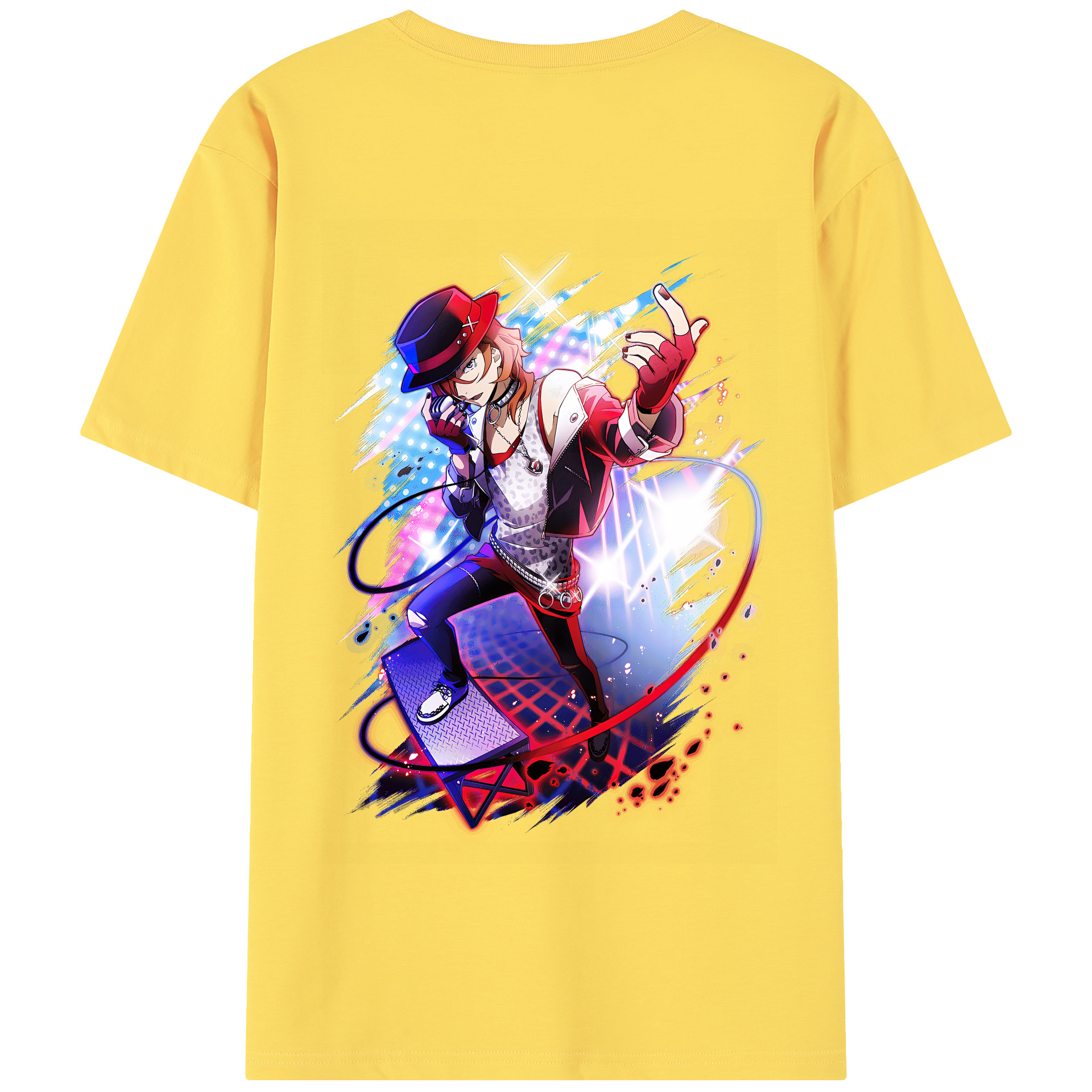（画像用） 文豪ストレイドッグス Bungo Stray Dogs 綿100％半袖Tシャツ（背面プリント）