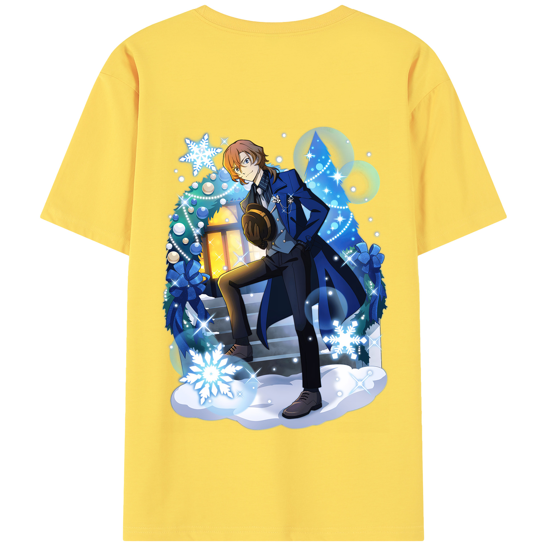 （画像用） 文豪ストレイドッグス Bungo Stray Dogs 綿100％半袖Tシャツ（背面プリント）