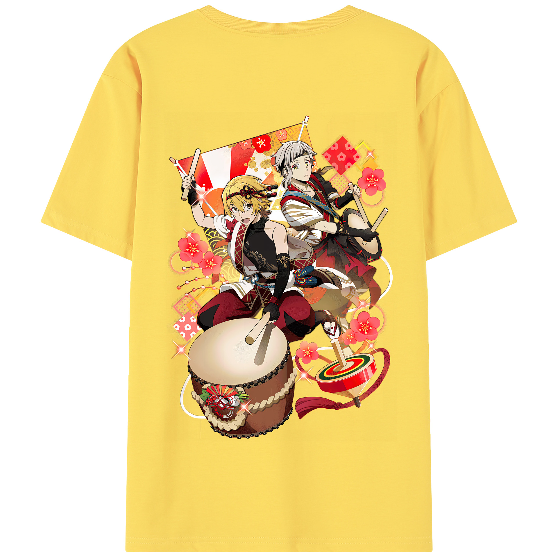 （画像用） 文豪ストレイドッグス Bungo Stray Dogs 綿100％半袖Tシャツ（背面プリント）