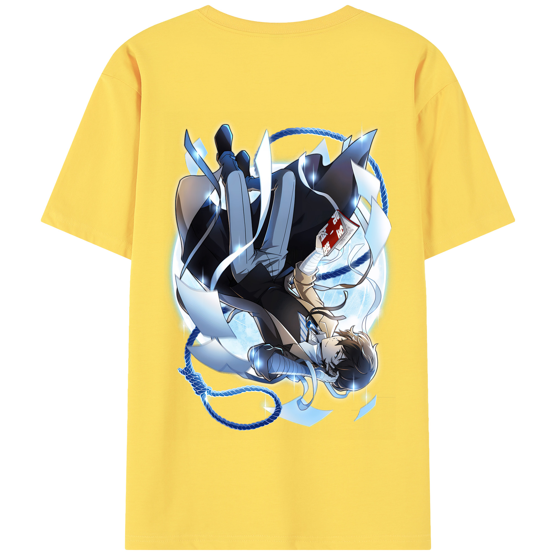 （画像用） 文豪ストレイドッグス Bungo Stray Dogs 綿100％半袖Tシャツ（背面プリント）