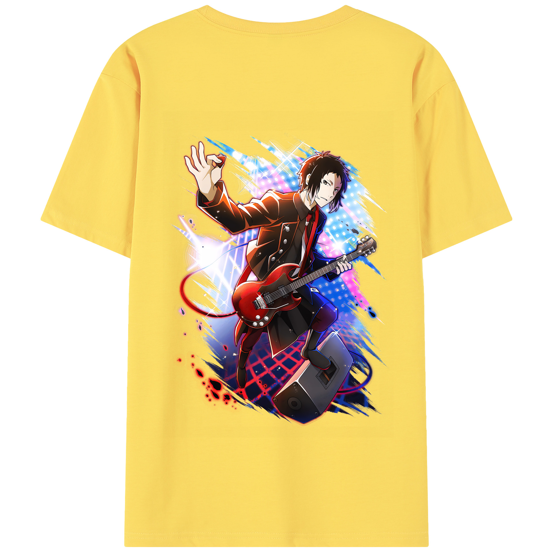 （画像用） 文豪ストレイドッグス Bungo Stray Dogs 綿100％半袖Tシャツ（背面プリント）