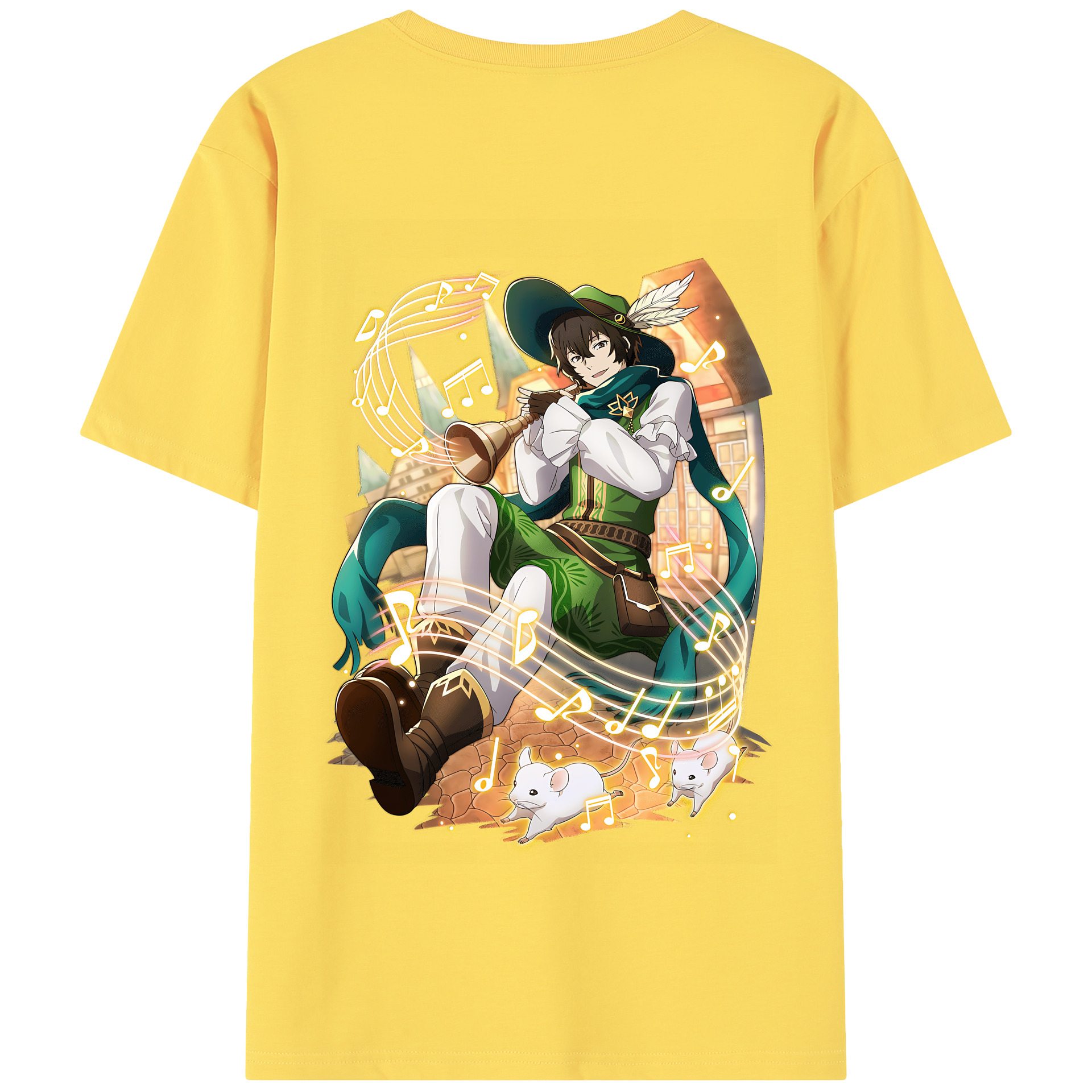 （画像用） 文豪ストレイドッグス Bungo Stray Dogs 綿100％半袖Tシャツ（背面プリント）