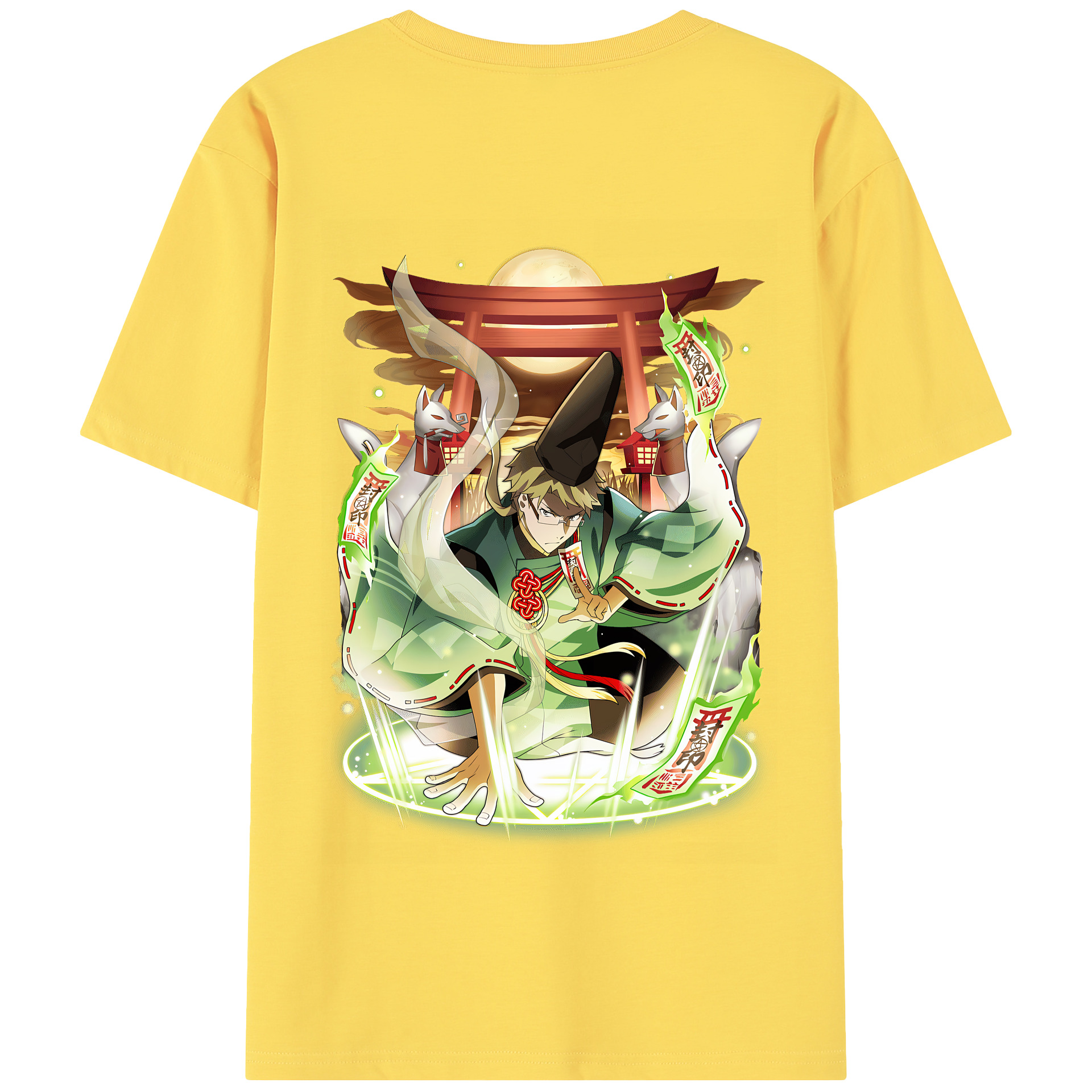（画像用） 文豪ストレイドッグス Bungo Stray Dogs 綿100％半袖Tシャツ（背面プリント）