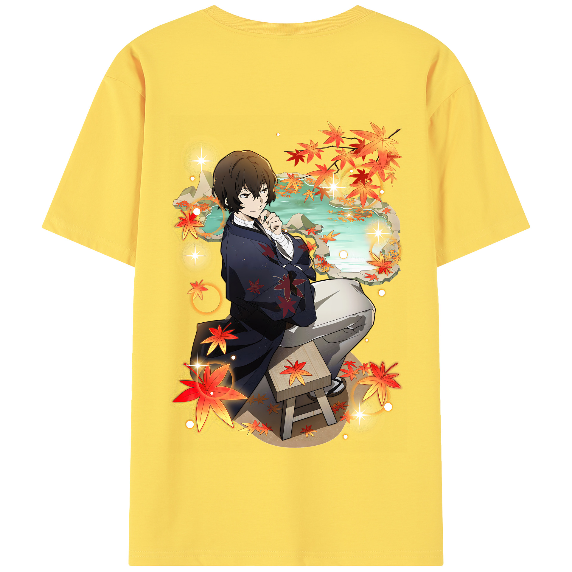（画像用） 文豪ストレイドッグス Bungo Stray Dogs 綿100％半袖Tシャツ（背面プリント）