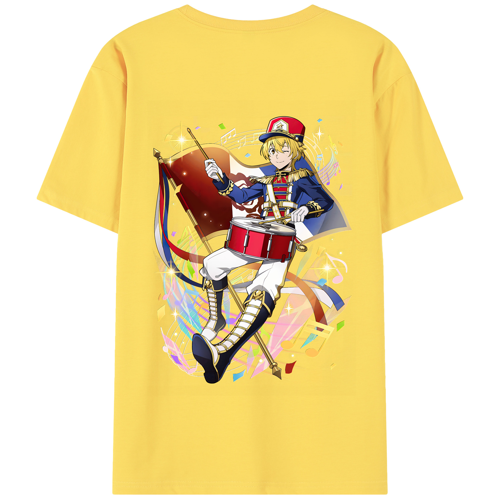 （画像用） 文豪ストレイドッグス Bungo Stray Dogs 綿100％半袖Tシャツ（背面プリント）