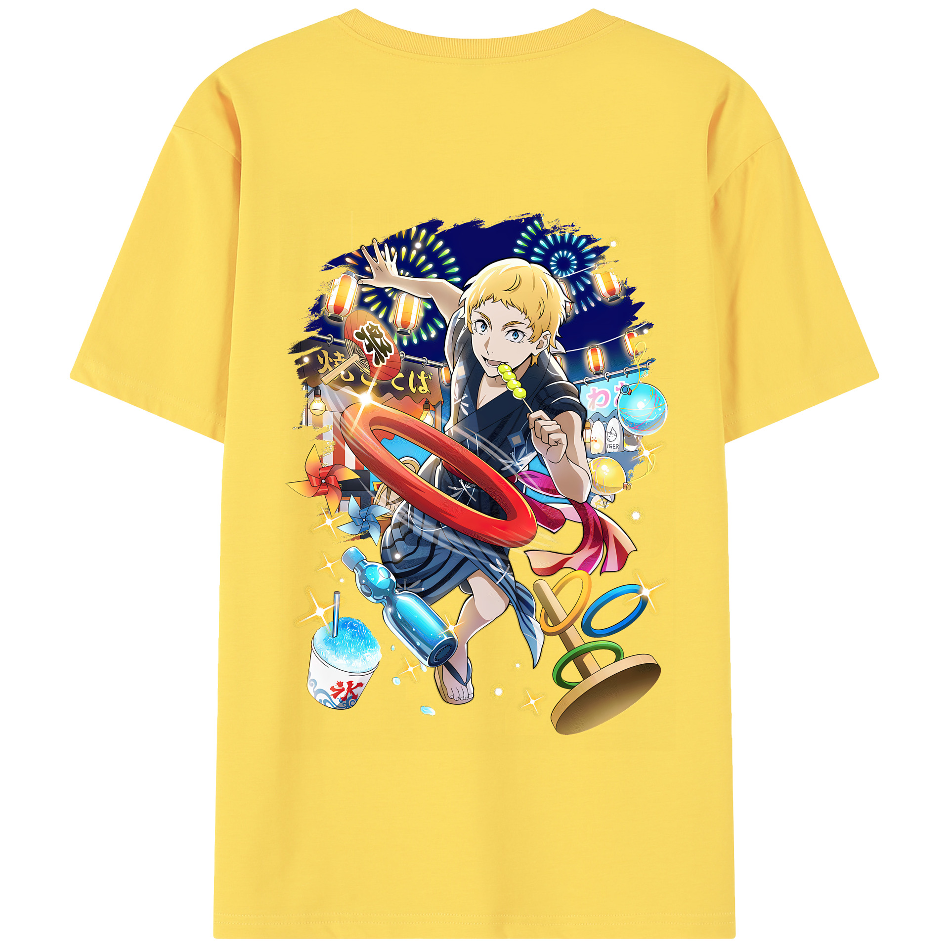 （画像用） 文豪ストレイドッグス Bungo Stray Dogs 綿100％半袖Tシャツ（背面プリント）