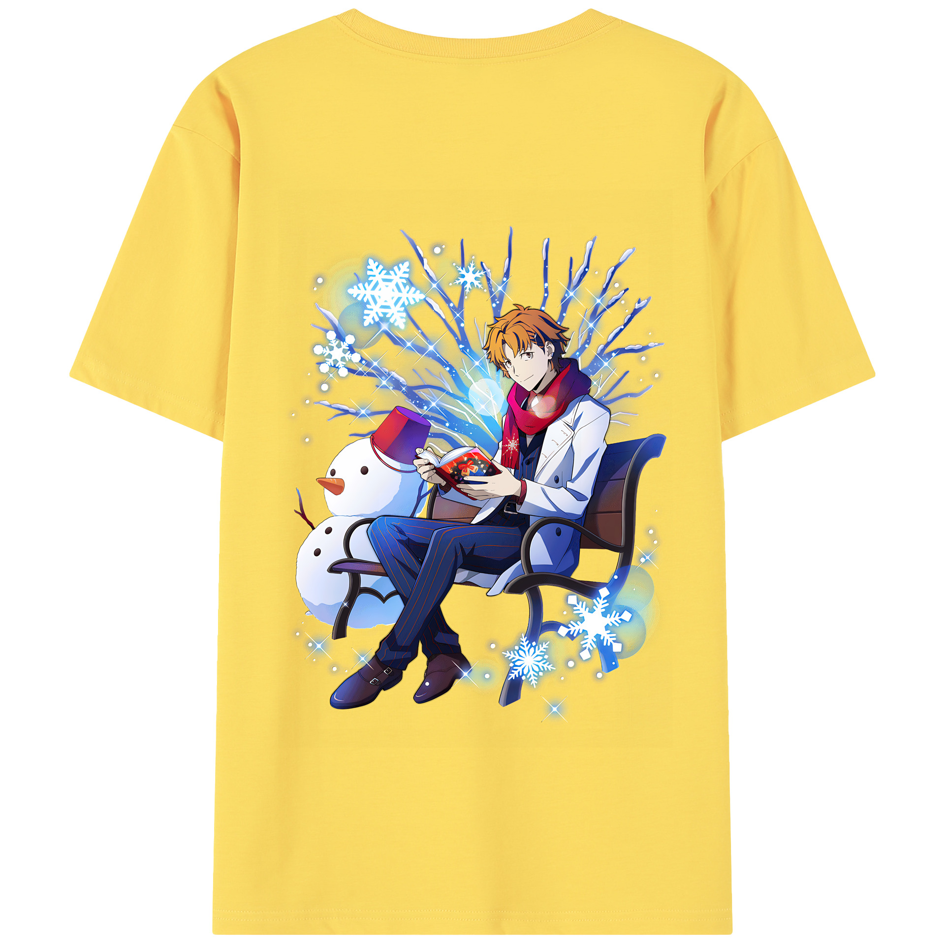 （画像用） 文豪ストレイドッグス Bungo Stray Dogs 綿100％半袖Tシャツ（背面プリント）