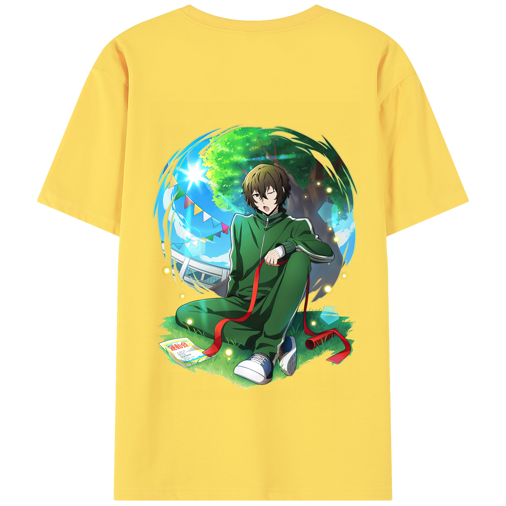 （画像用） 文豪ストレイドッグス Bungo Stray Dogs 綿100％半袖Tシャツ（背面プリント）