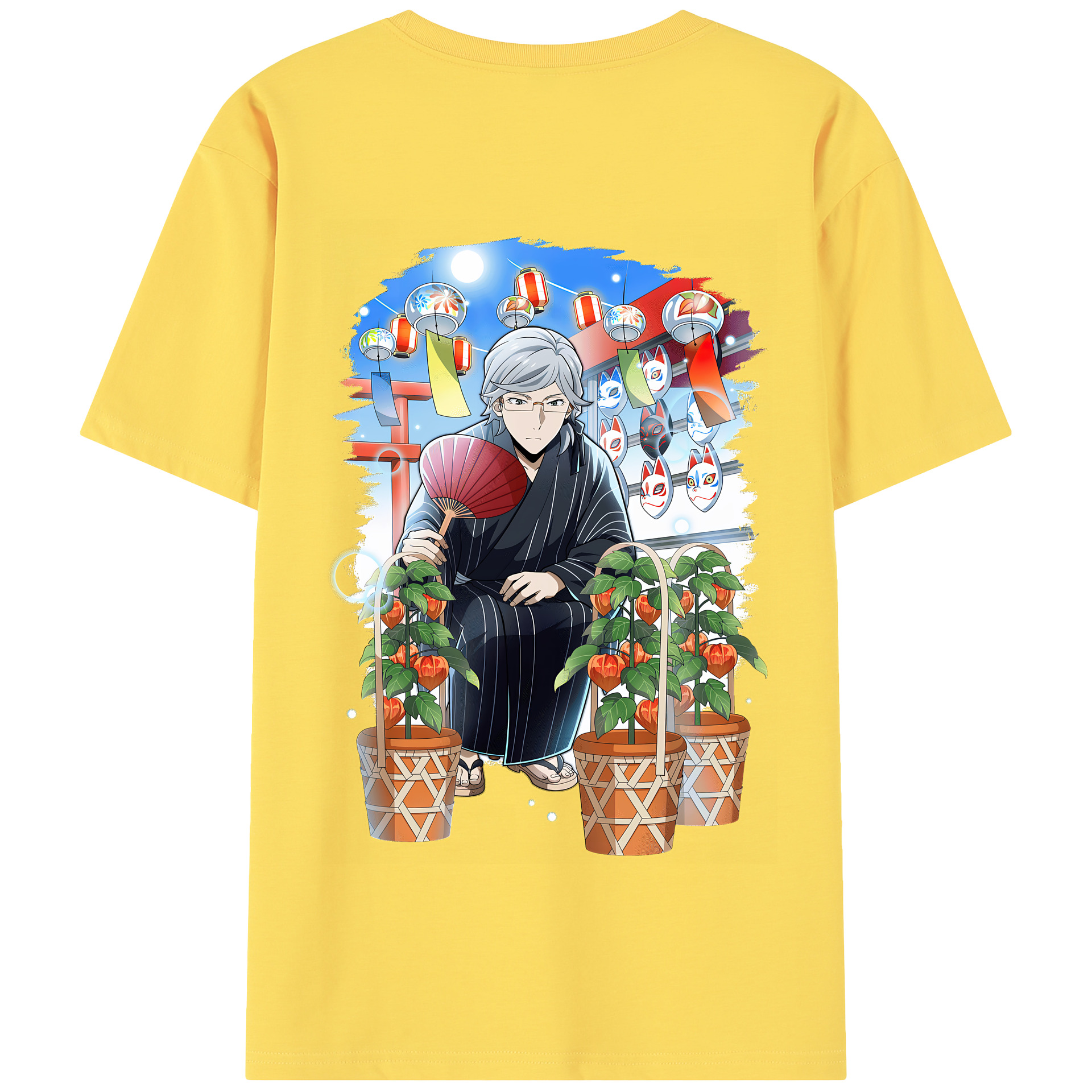 （画像用） 文豪ストレイドッグス Bungo Stray Dogs 綿100％半袖Tシャツ（背面プリント）