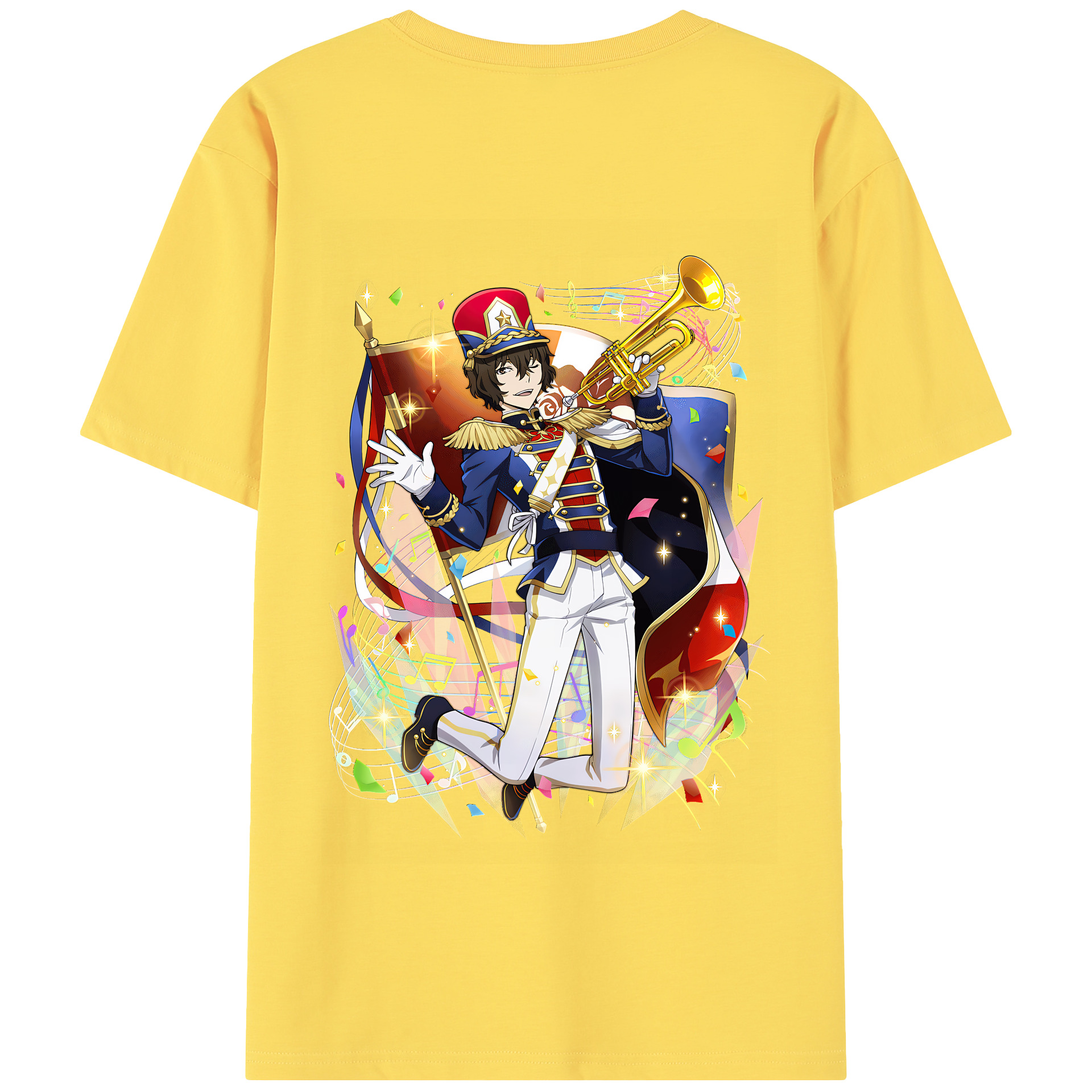 （画像用） 文豪ストレイドッグス Bungo Stray Dogs 綿100％半袖Tシャツ（背面プリント）